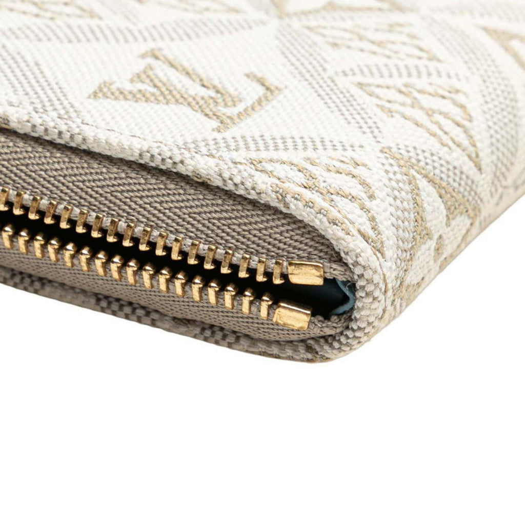 Louis Vuitton Monogram Beige White Canvas Leather Coin Purse/Coin Case