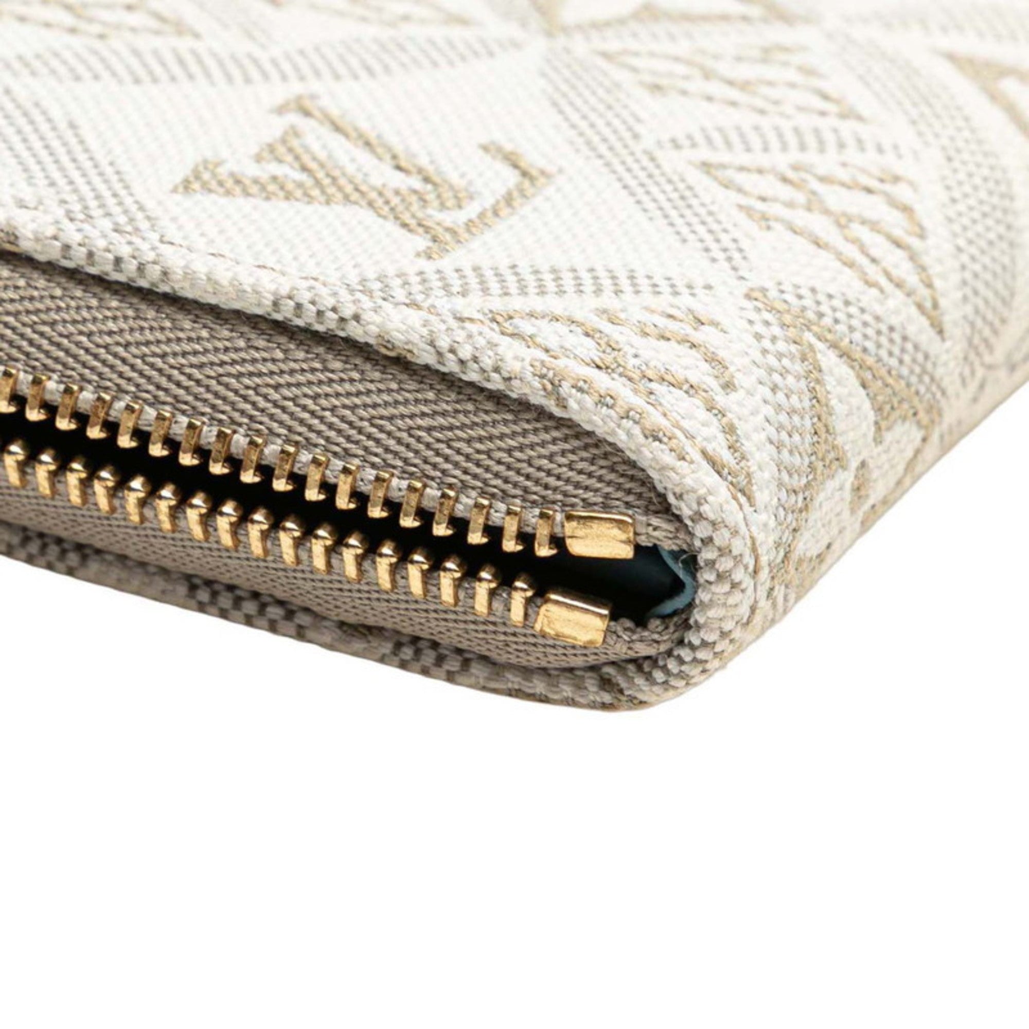 Louis Vuitton Monogram Beige White Canvas Leather Coin Purse/Coin Case