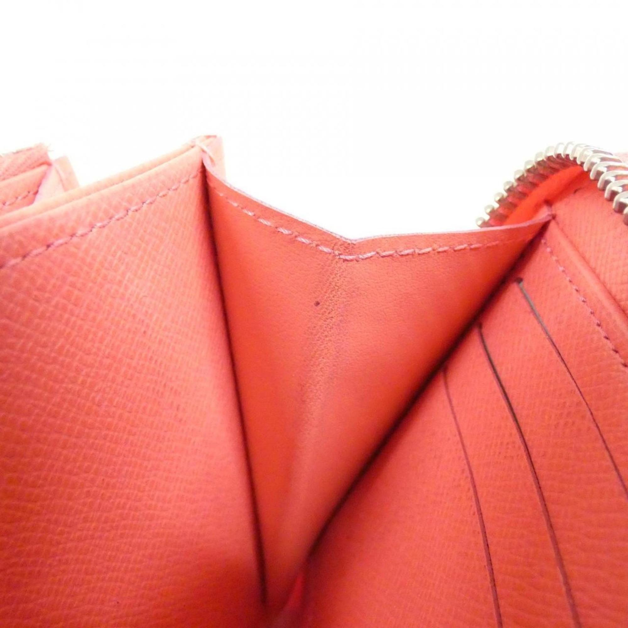 Louis Vuitton Pink Leather Long Wallet