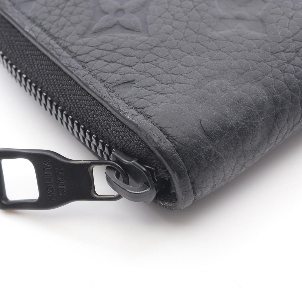 Louis Vuitton Black Noir Leather Long Wallet