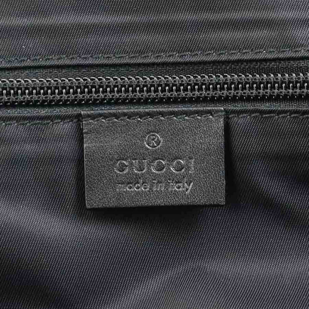 Gucci Black Nylon Leather Shoulder Bag (Pre-Owned)