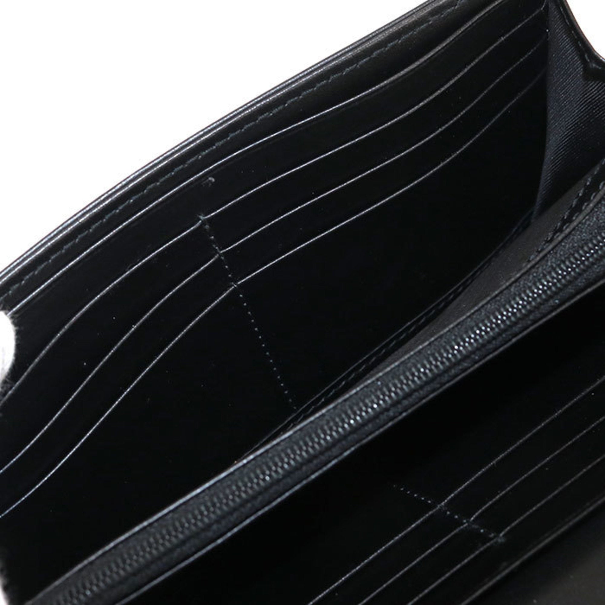 Gucci Black Leather Long Wallet (Bi-Fold) (Pre-Owned)