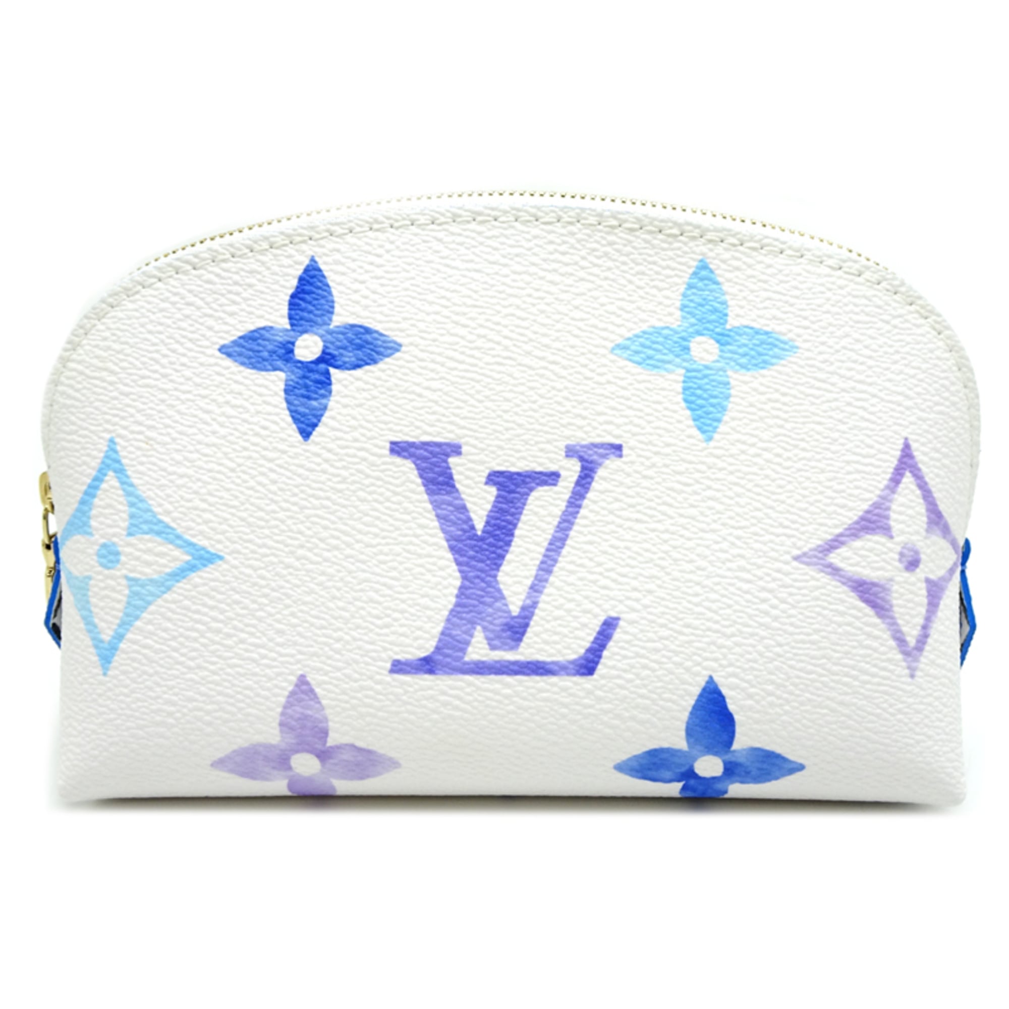 Louis Vuitton Blue White Pochette Pouch