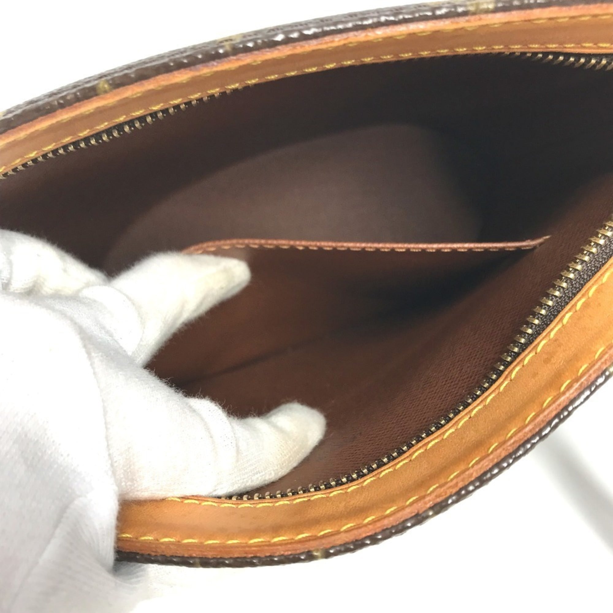 Louis Vuitton Brown Monogram Handbag Pochette Shoulder Bag