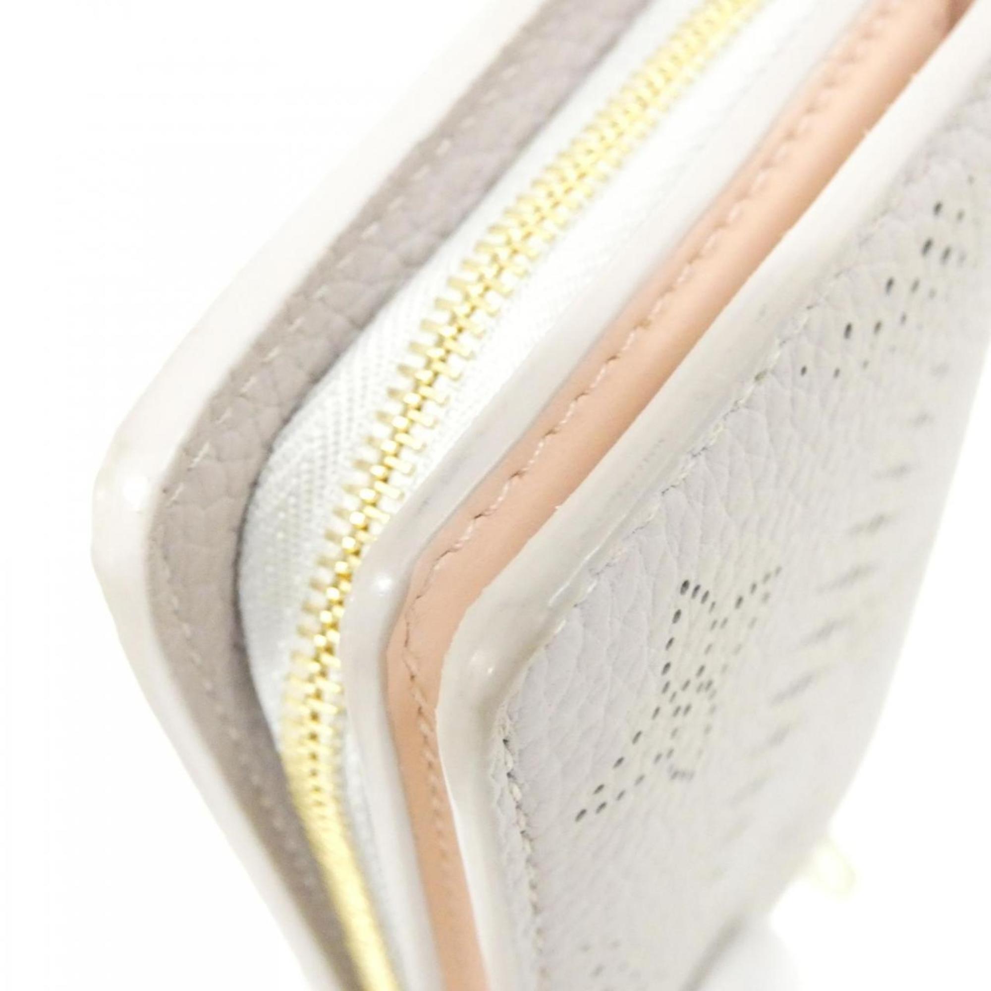 Louis Vuitton Mahina Gray Pink Leather Wallet