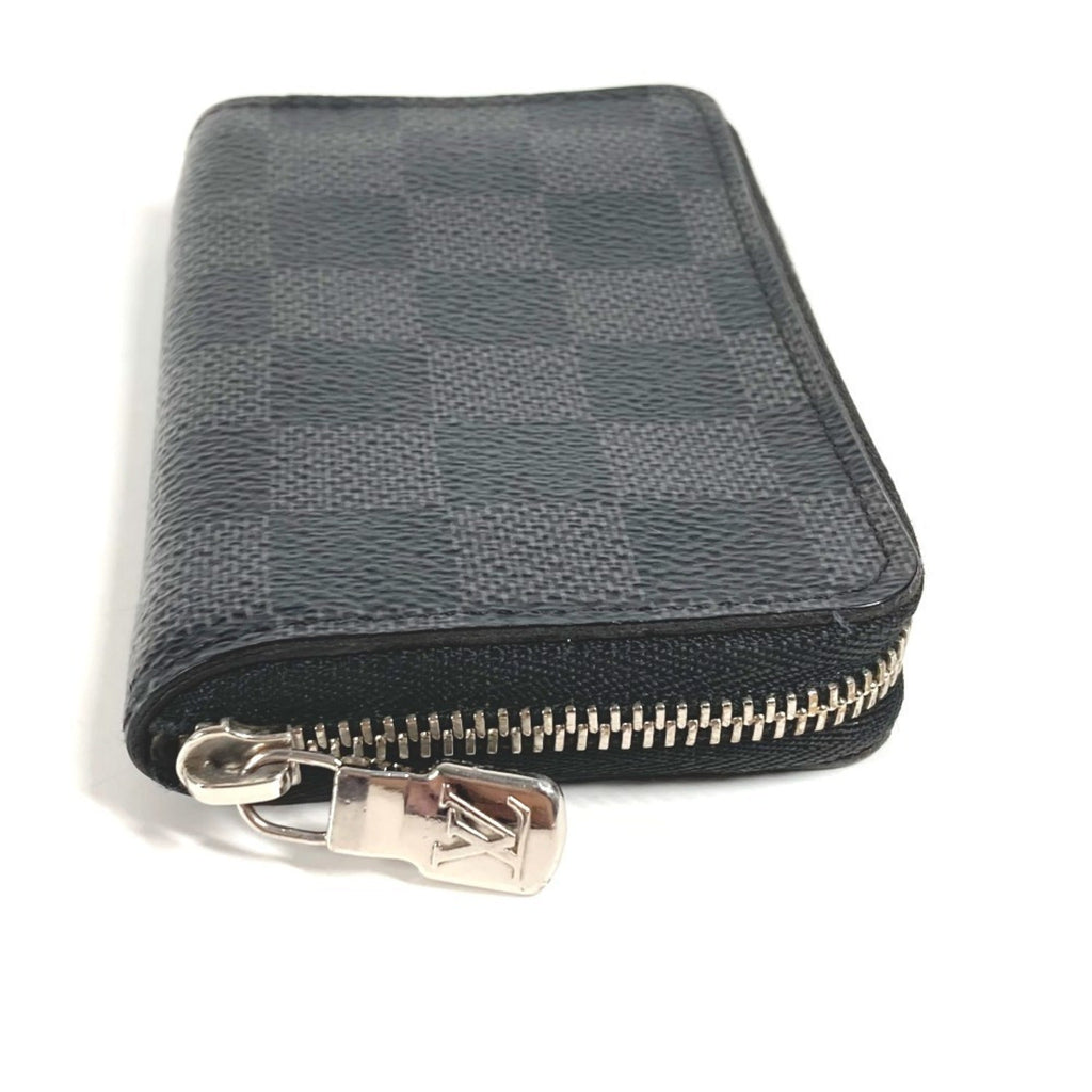 Louis Vuitton Black Damier Graphite Damier Graphite Coin Purse/Coin Case