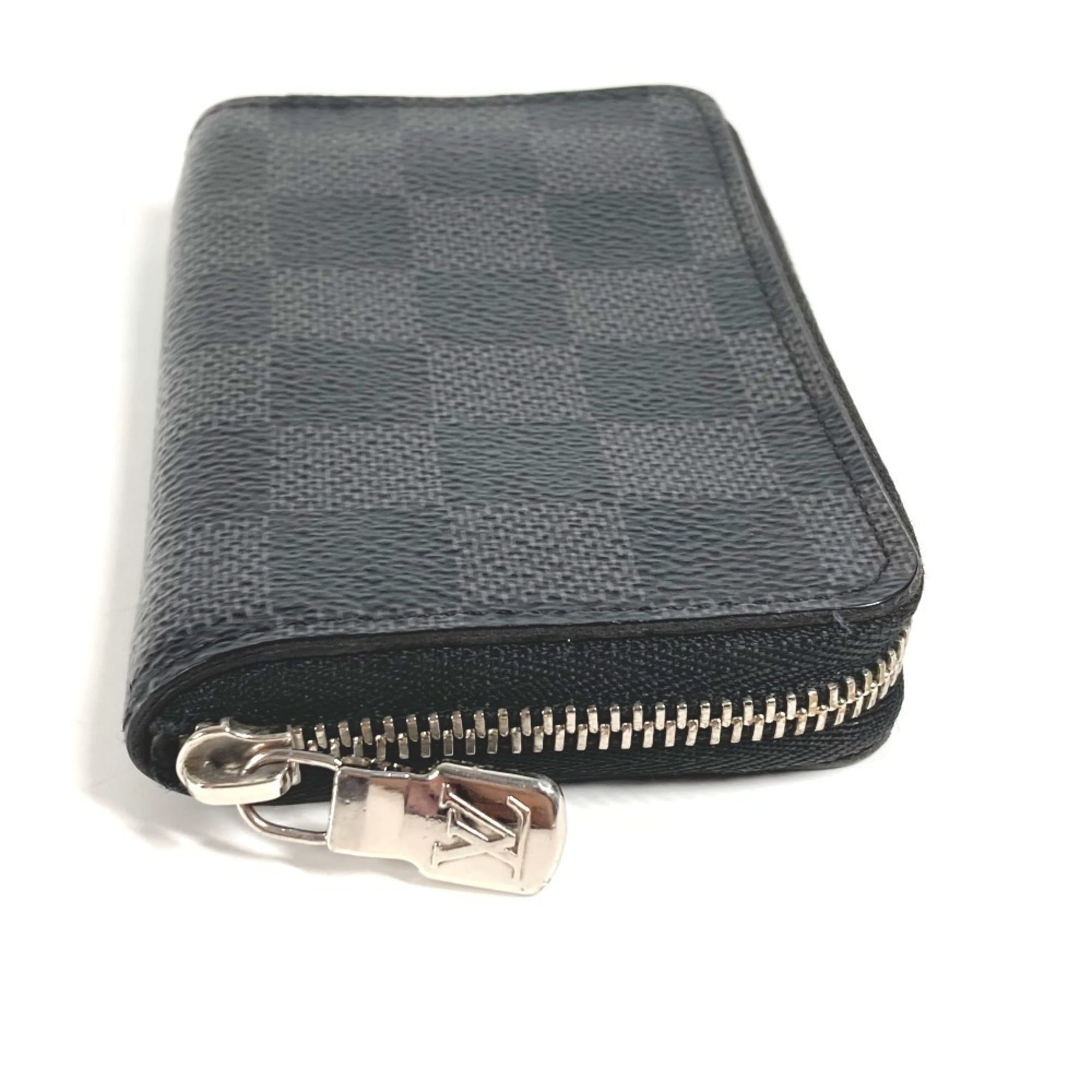 Louis Vuitton Black Damier Graphite Damier Graphite Coin Purse/Coin Case