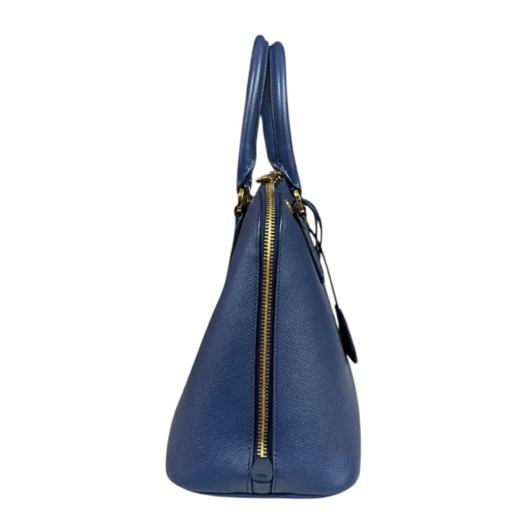 Prada Blue Leather Shoulder Bag