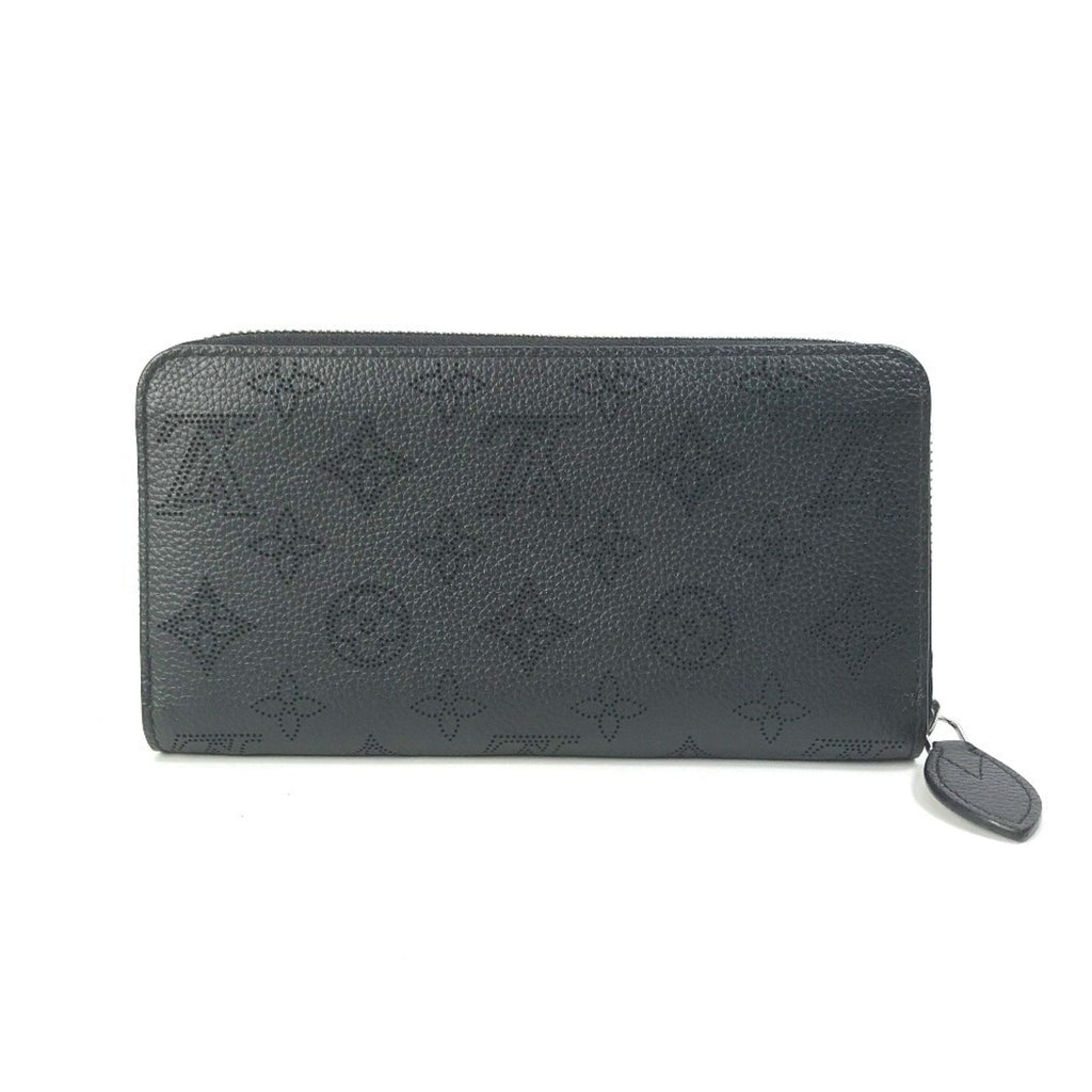 Louis Vuitton Black Mahina Leather Long Wallet
