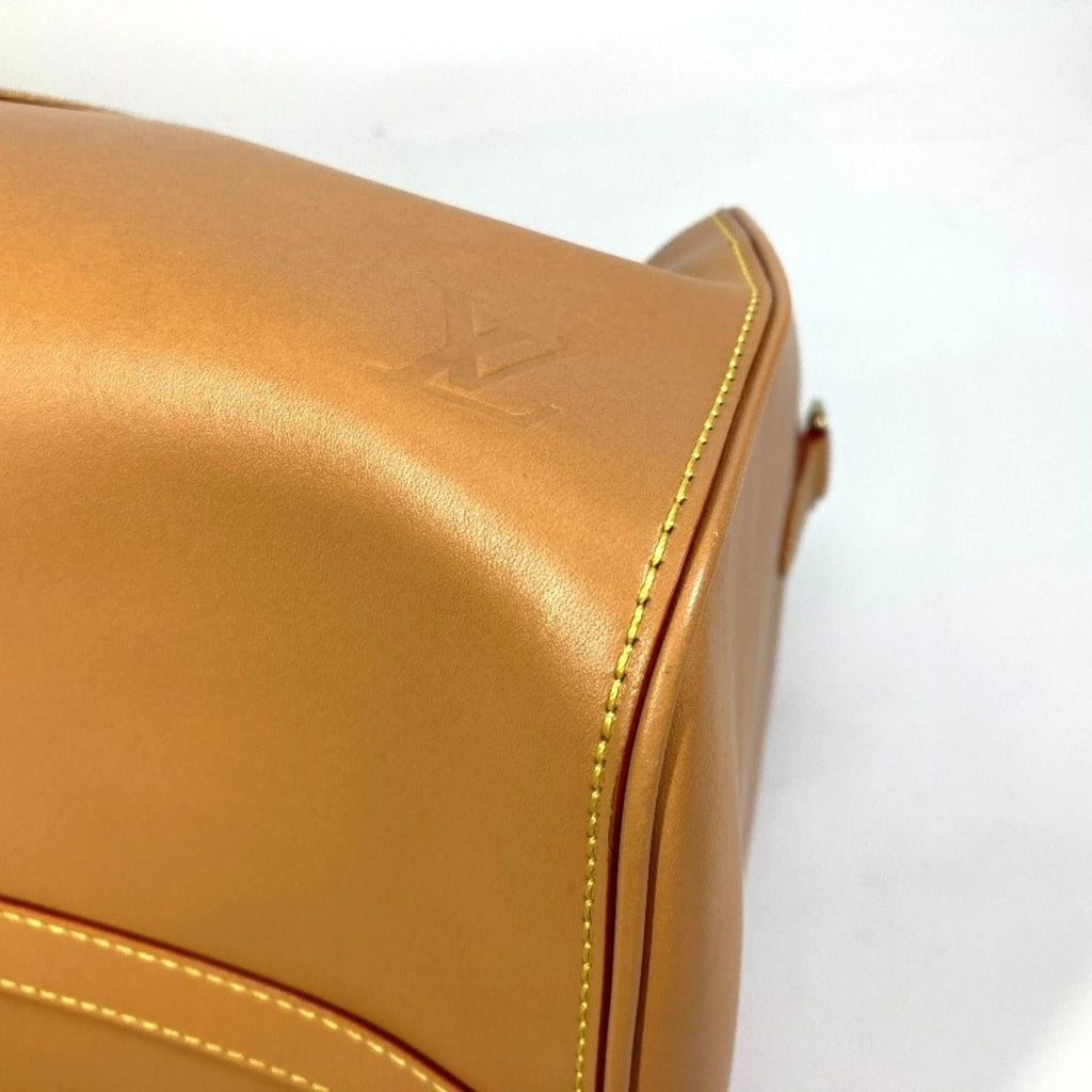 Louis Vuitton Beige Leather Boston Bag