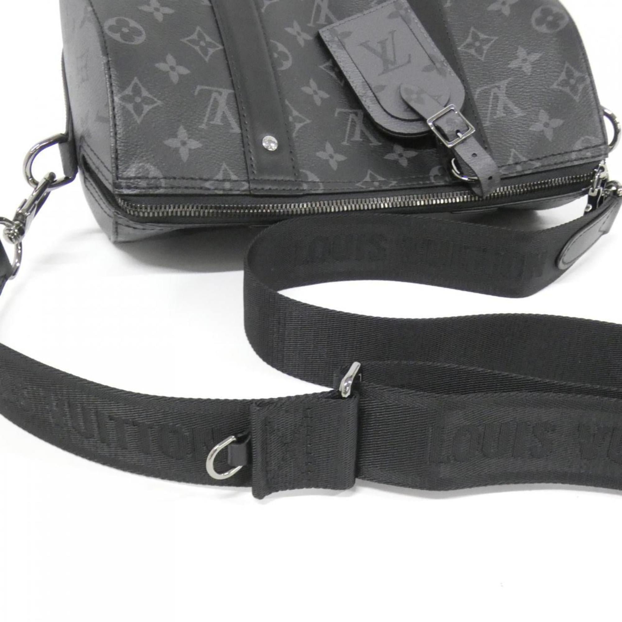 Louis Vuitton Black Coated Canvas Shoulder Bag
