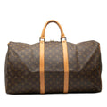 Louis Vuitton Brown Pvc Leather Boston Bag