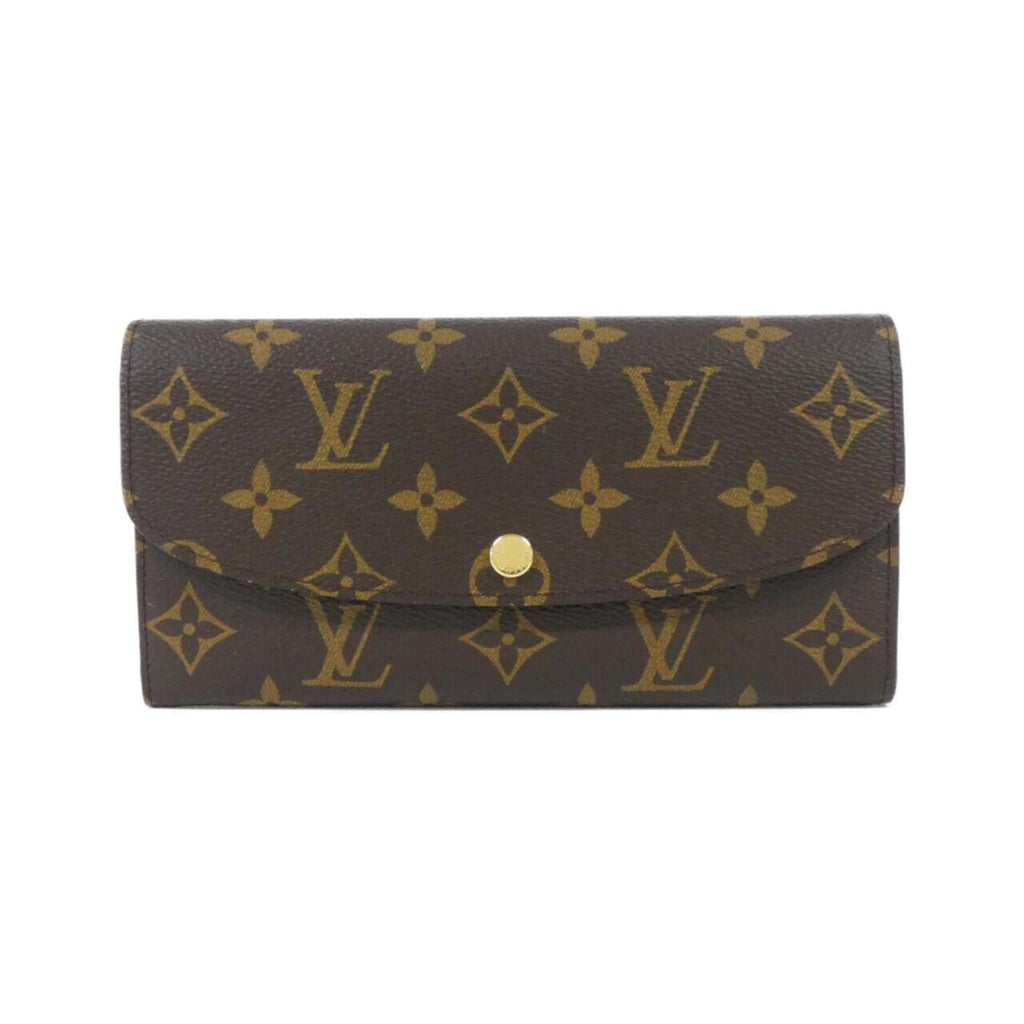 Louis Vuitton Fuchsia Marron Coated Canvas Long Wallet