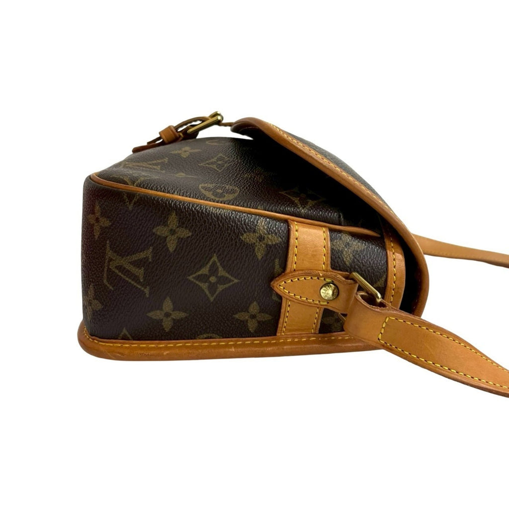 Louis Vuitton Brown Leather Pvc Pochette Shoulder Bag