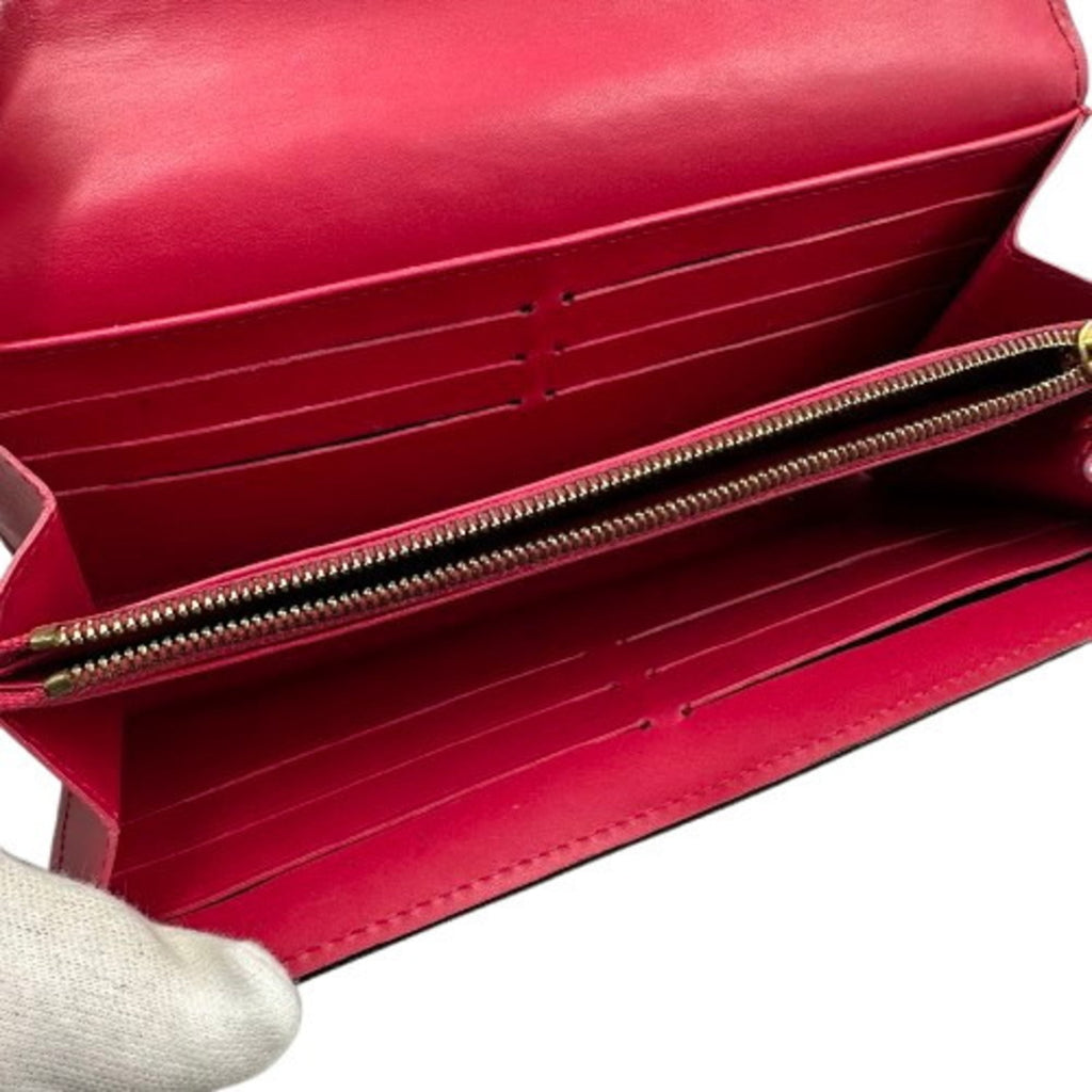 Louis Vuitton Vernis Pink Patent Leather Long Wallet