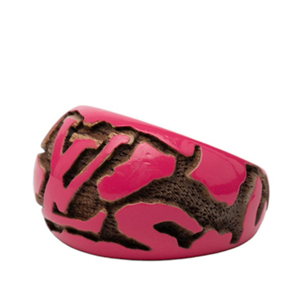 Louis Vuitton Pink Wood Band Ring