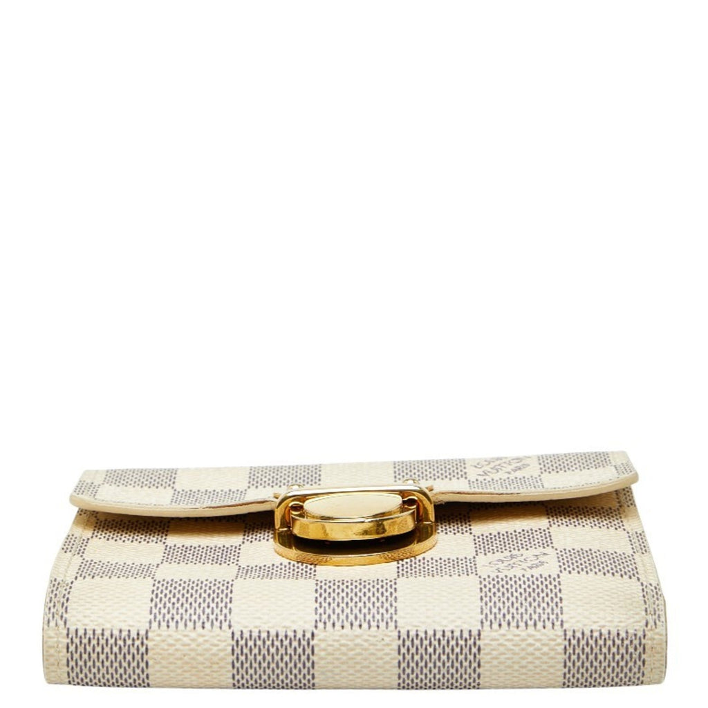 Louis Vuitton Damier Azur White Pvc Wallet