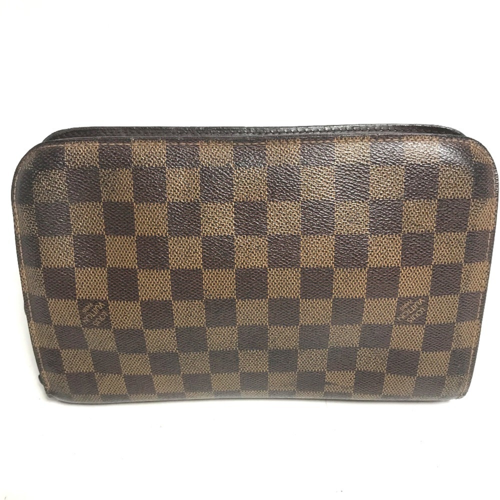 Louis Vuitton Brown Damier Canvas Ebene Damier Canvas Clutch Bag Pouch