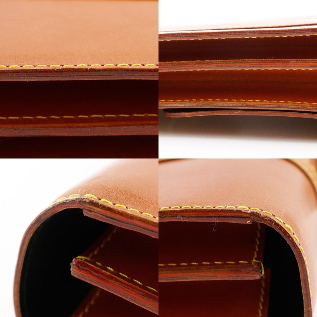 Louis Vuitton Brown Camel Nomade Leather Briefcase