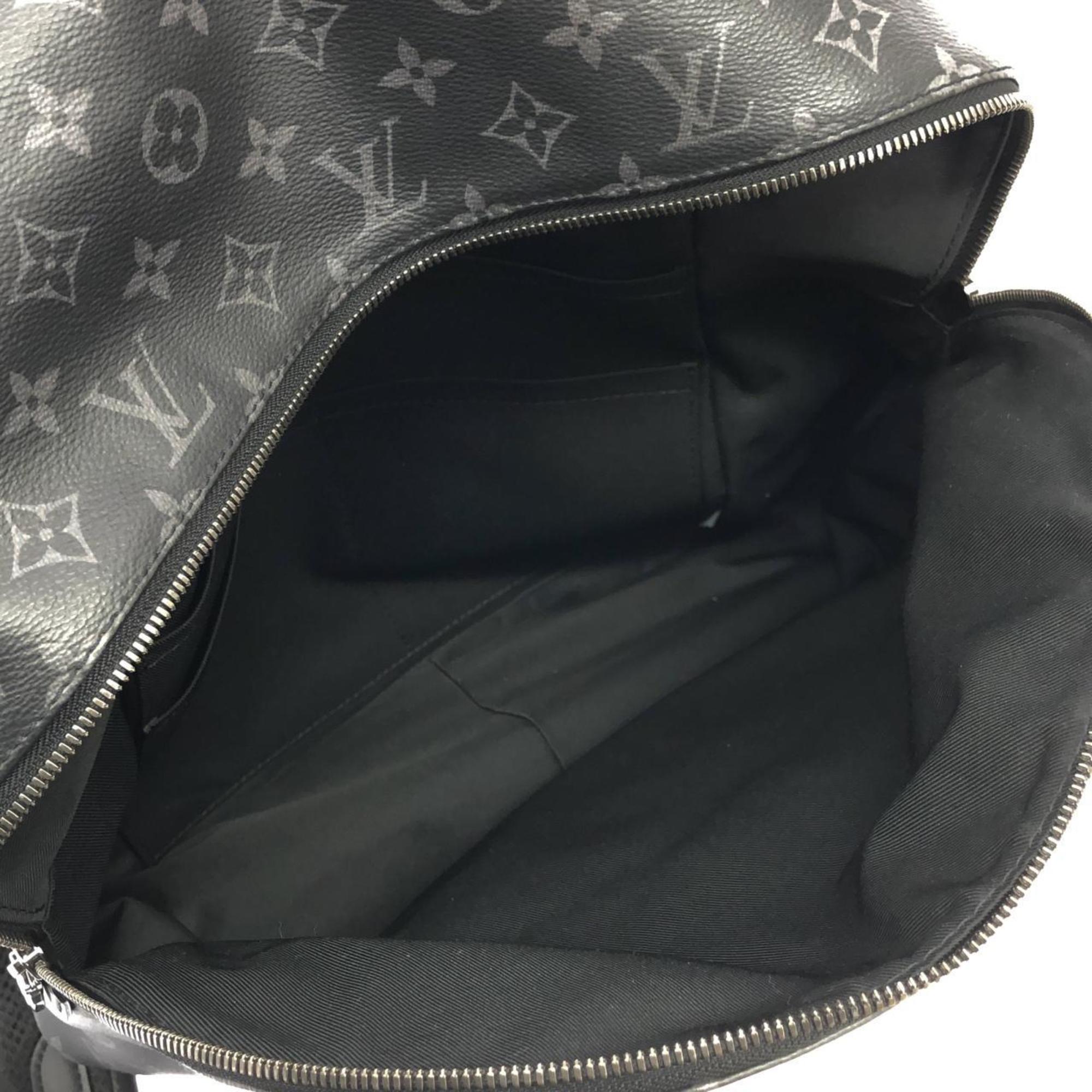 Louis Vuitton Black Coated Canvas Backpack
