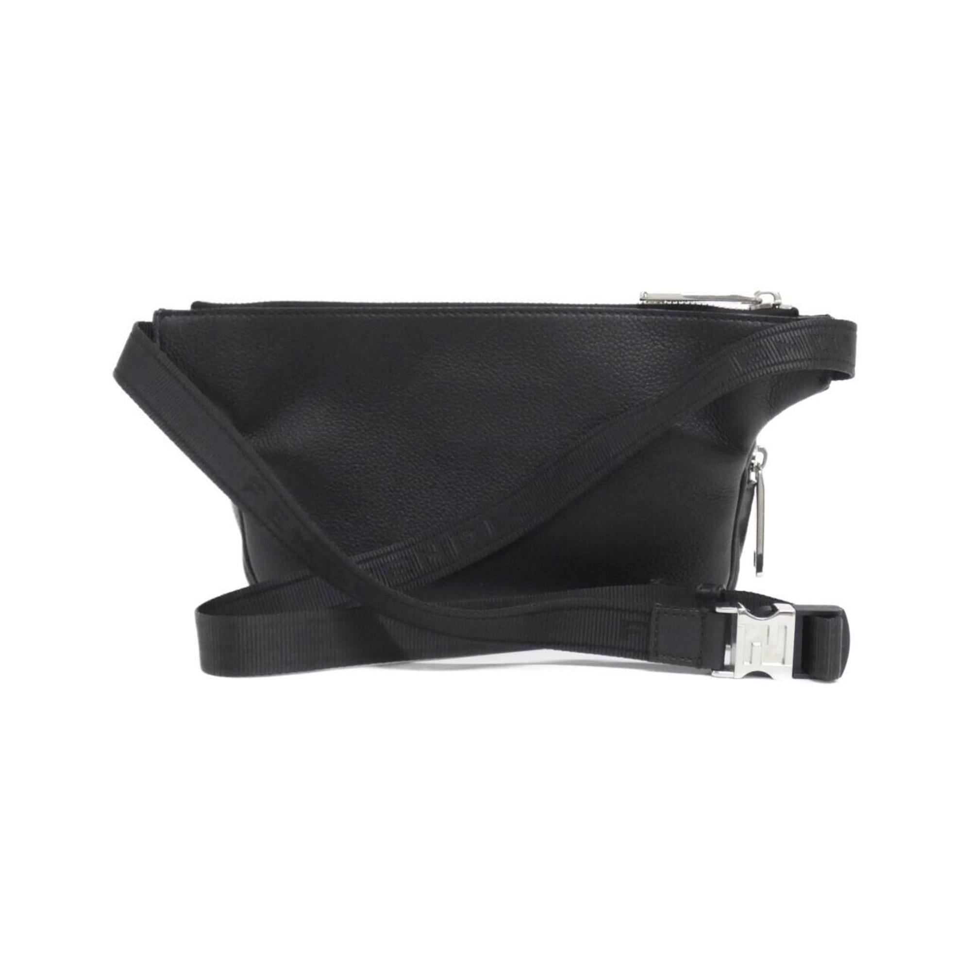 Fendi Black Leather Fanny Pack