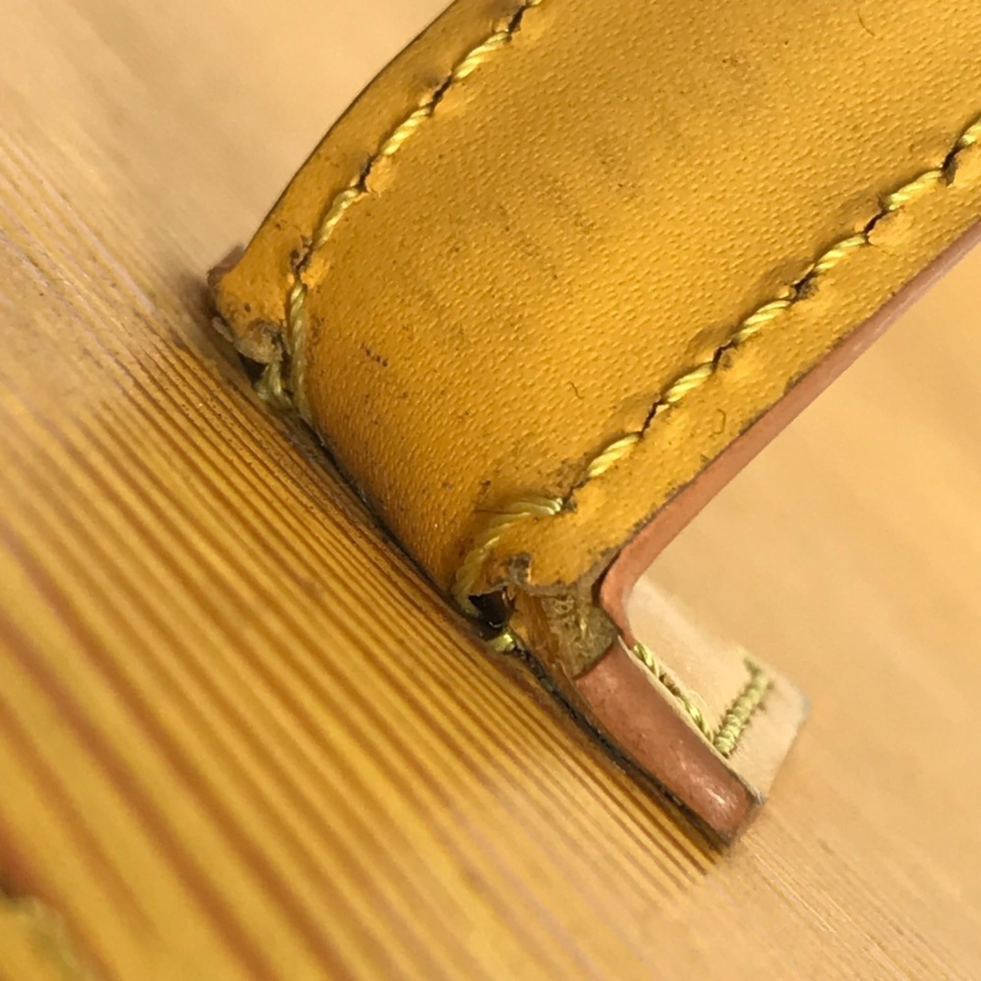 Louis Vuitton Yellow Epi Leather Handbag Tote Bag