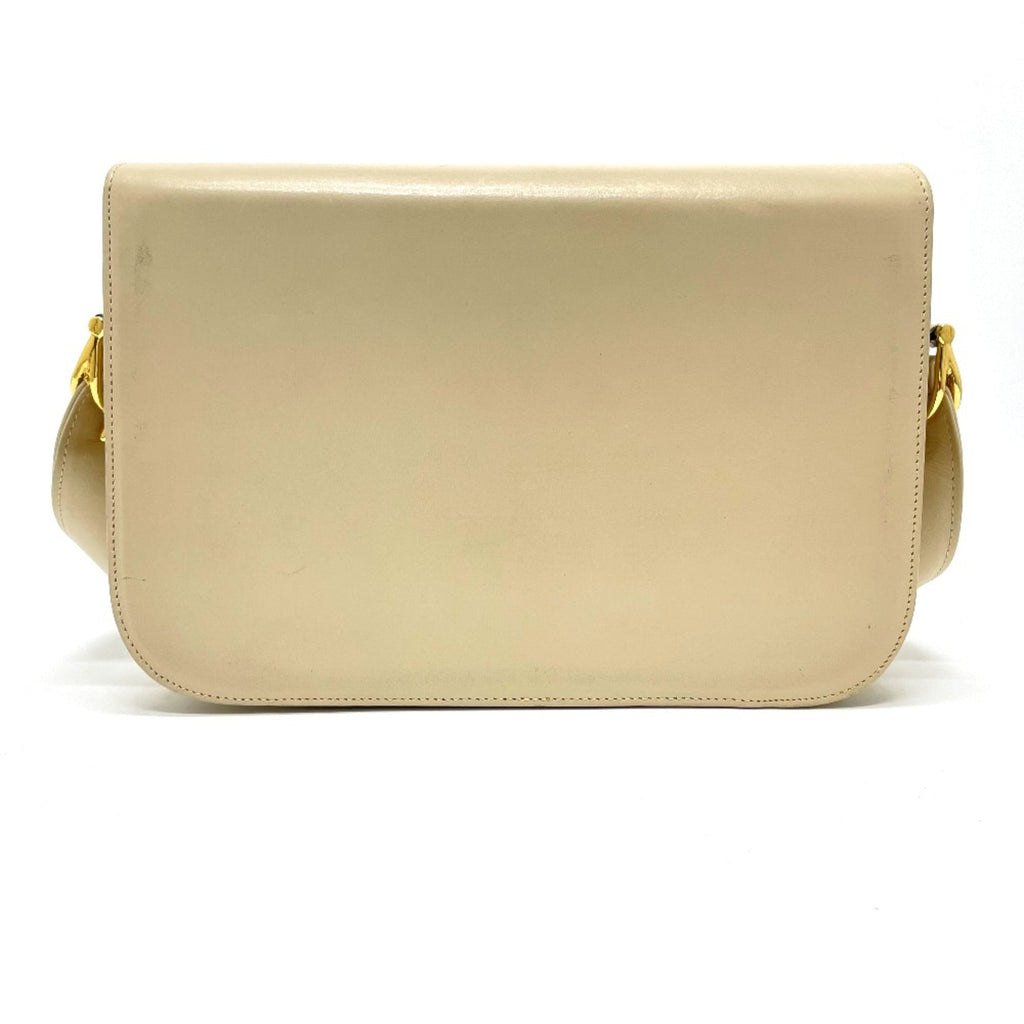 Celine Beige Leather Shoulder Bag