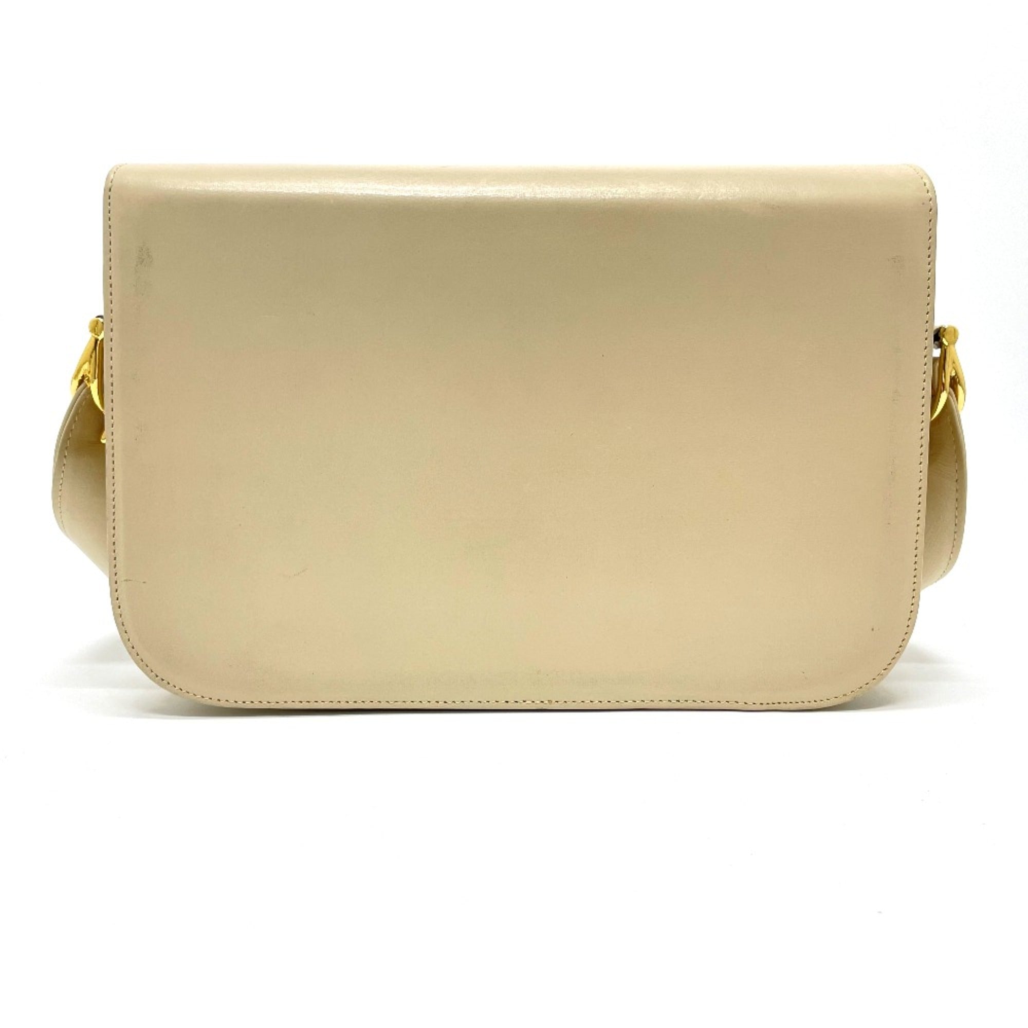 Celine Beige Leather Shoulder Bag