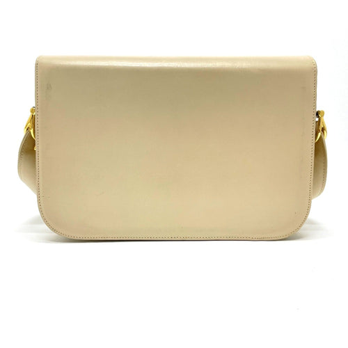 Celine Beige Leather Shoulder Bag