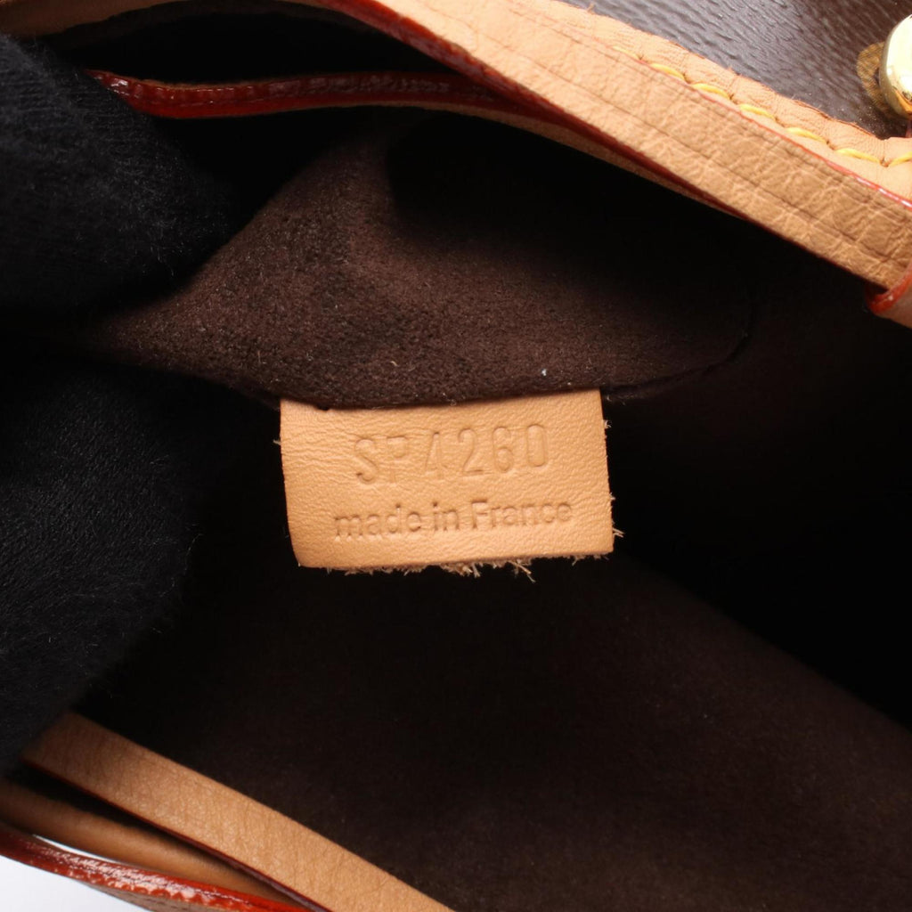 Louis Vuitton Brown Coated Canvas Leather Shoulder Bag