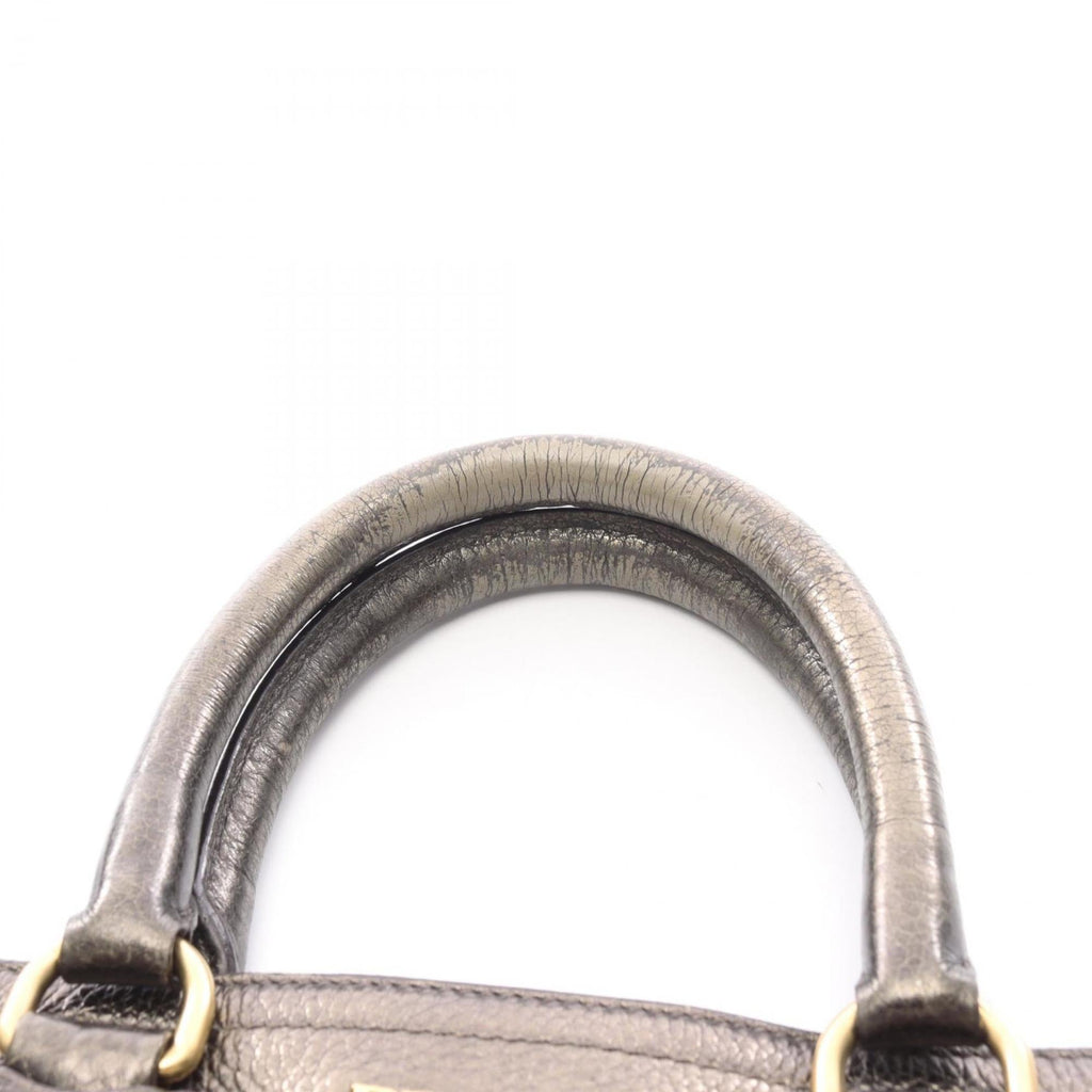 Prada Khaki Leather Handbag