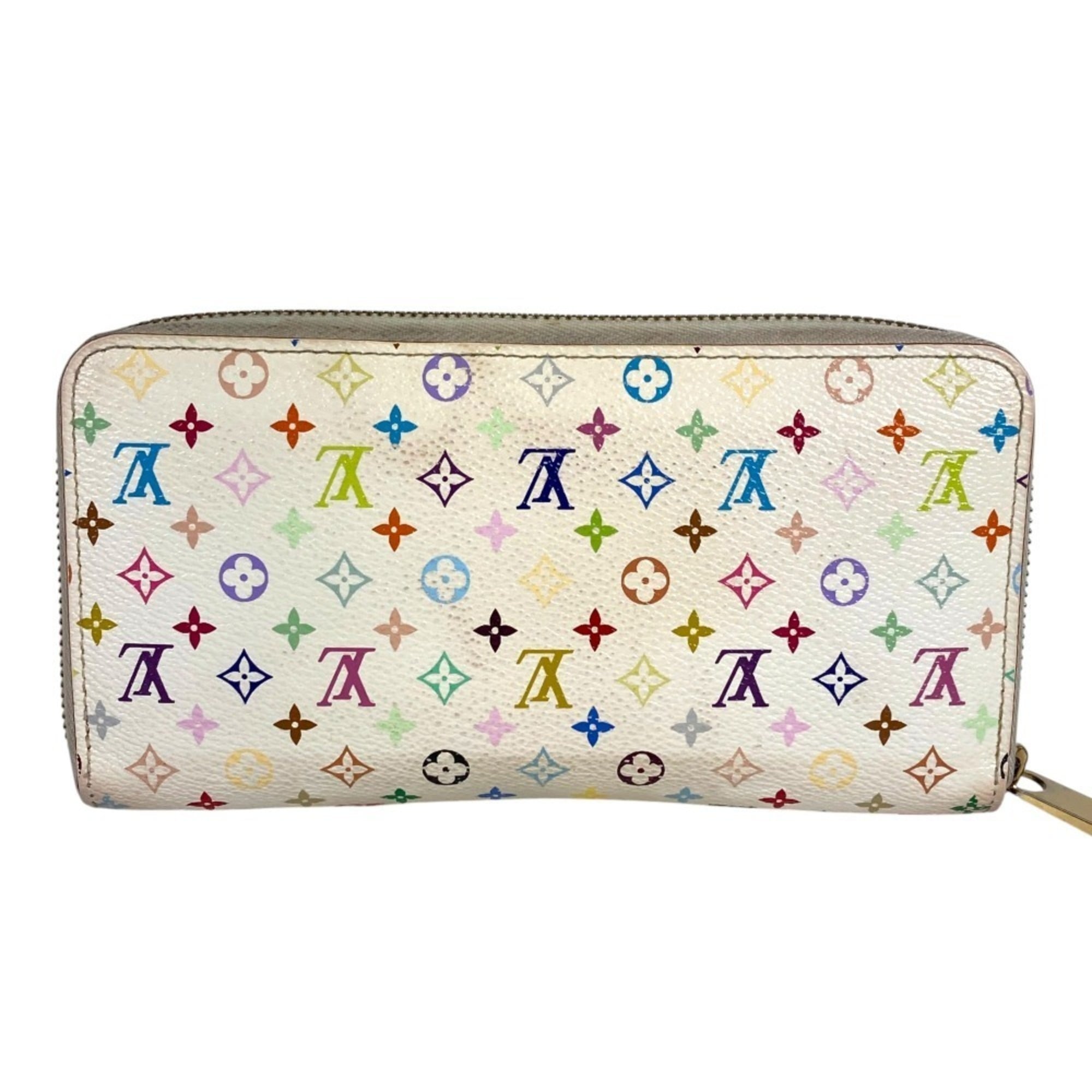 Louis Vuitton Pink White Monogram Multicolore Long Wallet