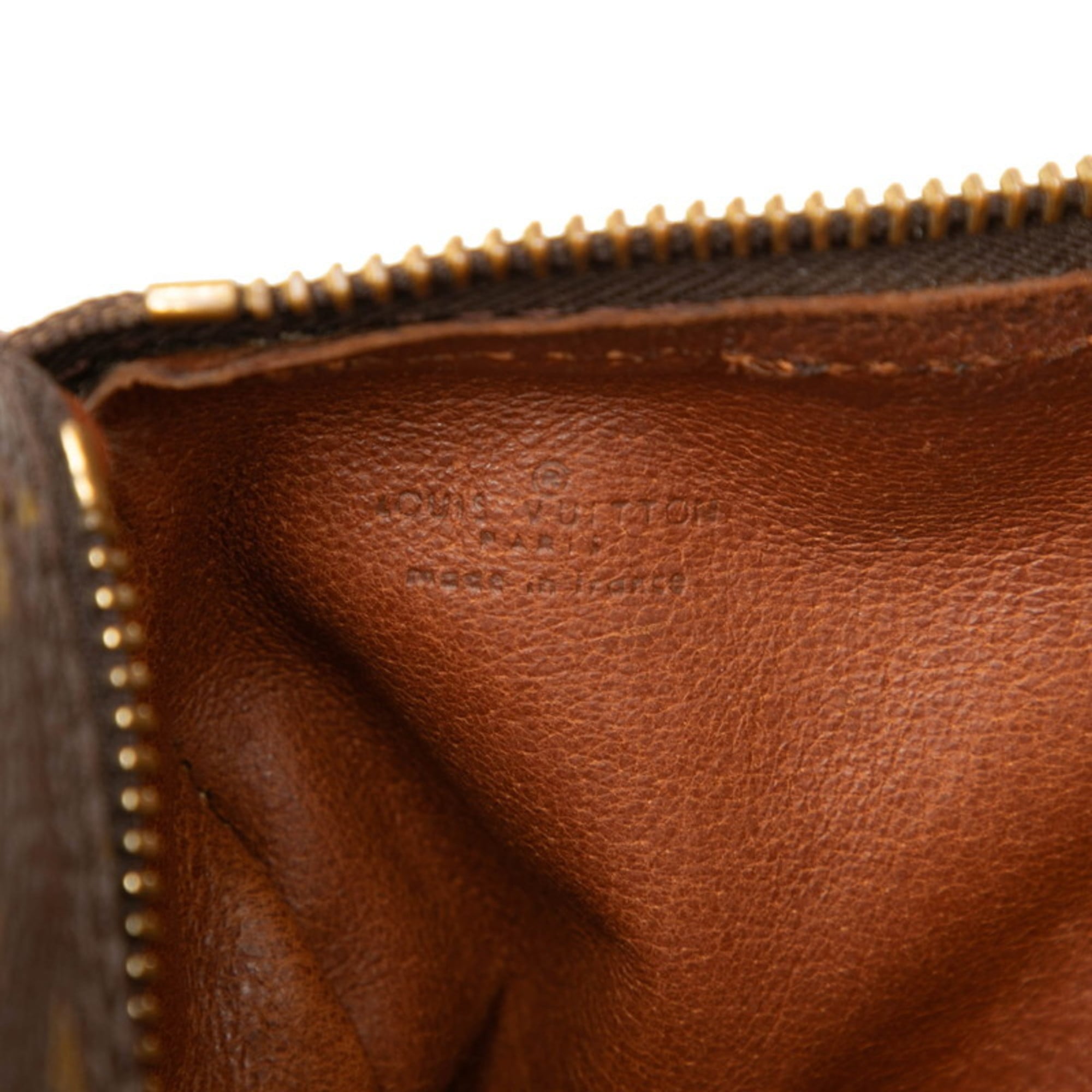 Louis Vuitton Brown Pvc Leather Pouch Shoulder Bag