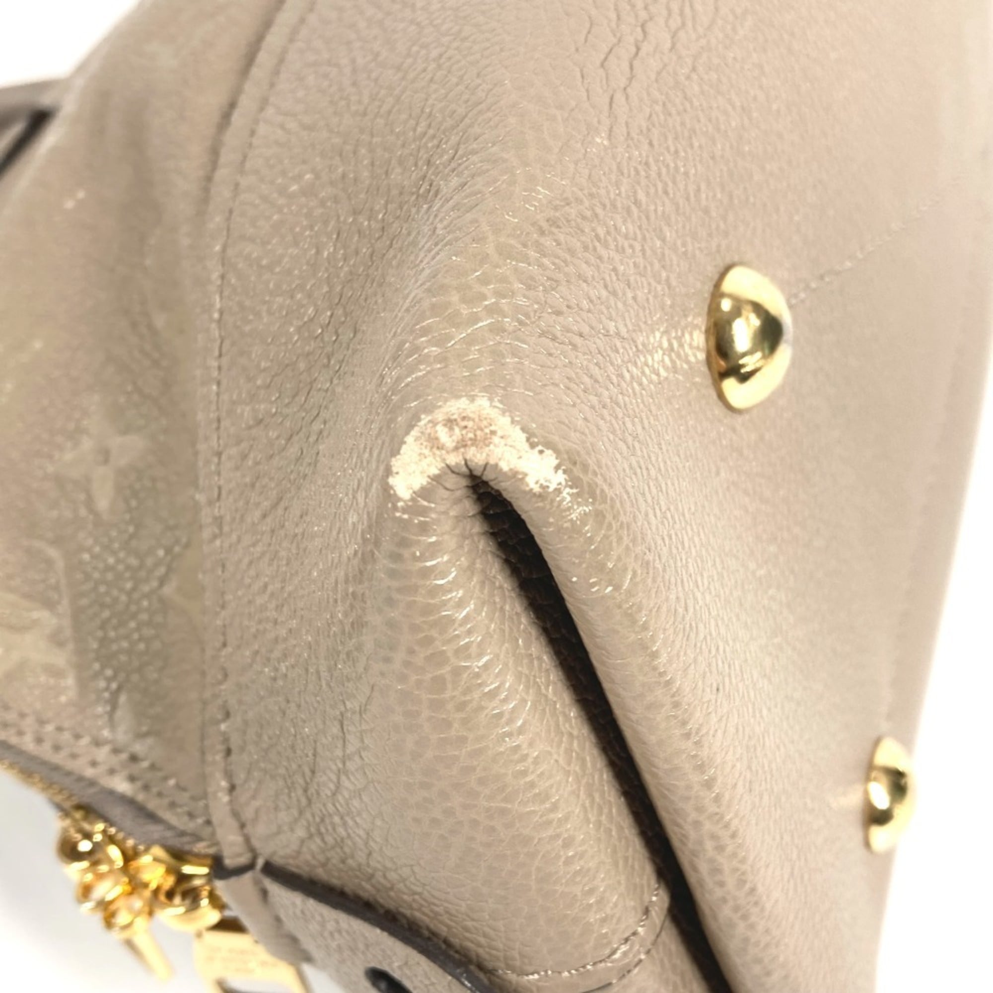 Louis Vuitton Beige Monogram Empreinte Leather Handbag Tote Bag