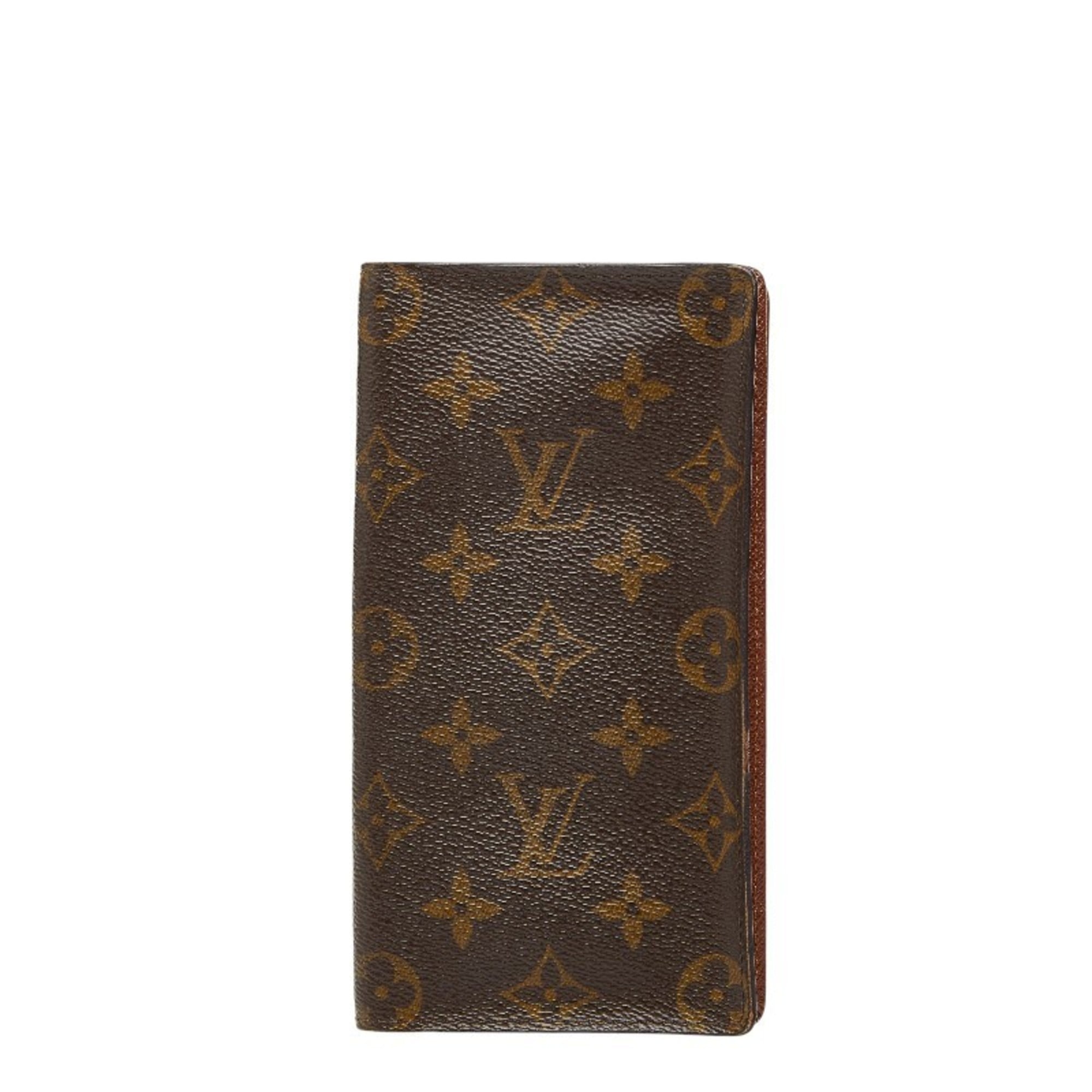 Louis Vuitton Brown Pvc Long Bill Wallet