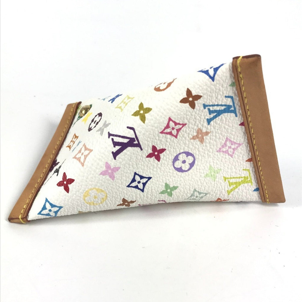 Louis Vuitton Blanc White Monogram Multicolore Coin Purse/Coin Case