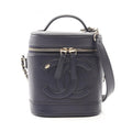 Chanel Navy Leather Handbag