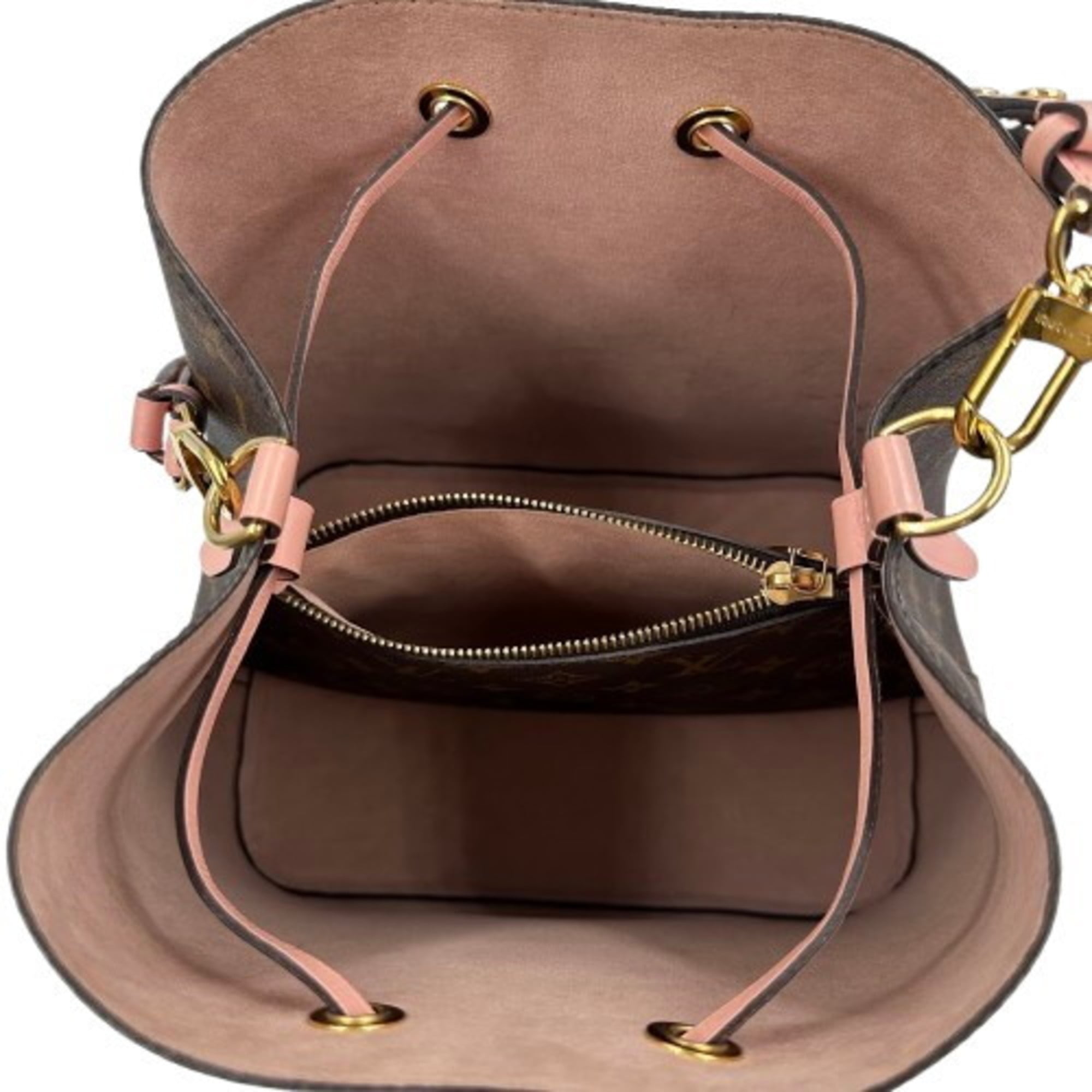 Louis Vuitton Monogram Brown Pink Pvc Shoulder Bag
