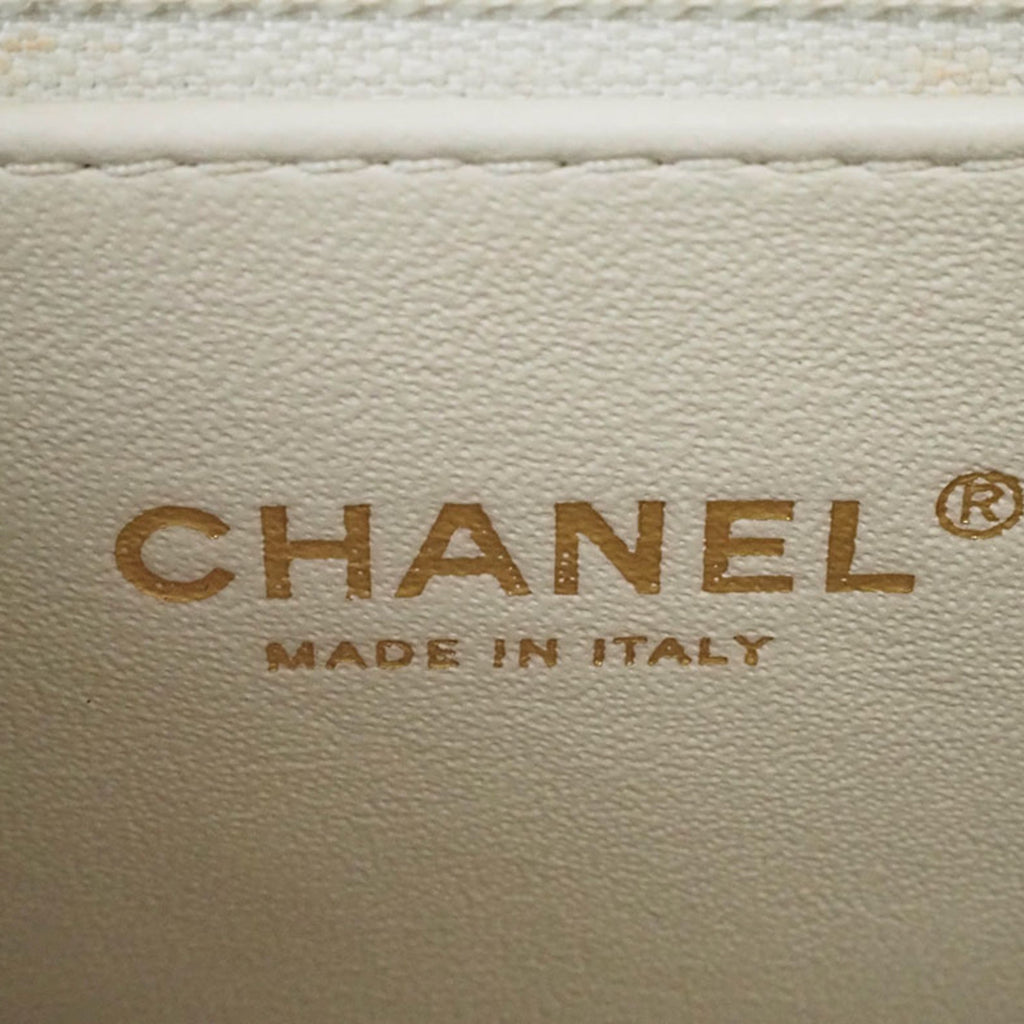 Chanel Light Beige Leather Shoulder Bag
