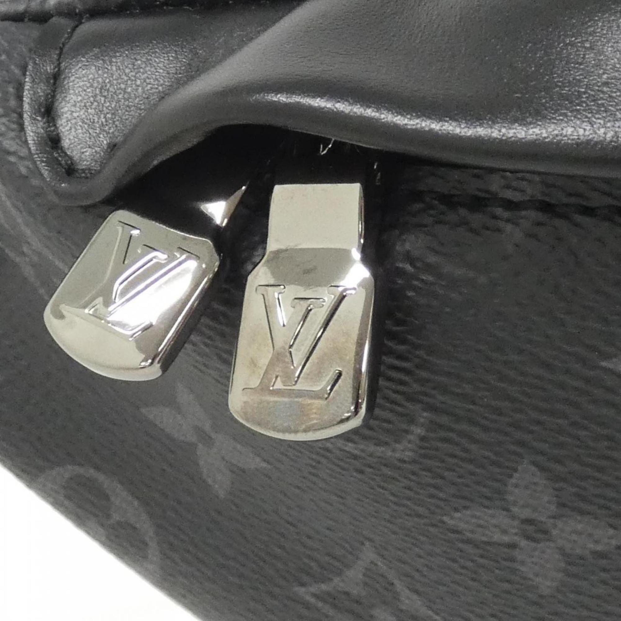 Louis Vuitton Black Coated Canvas Shoulder Bag