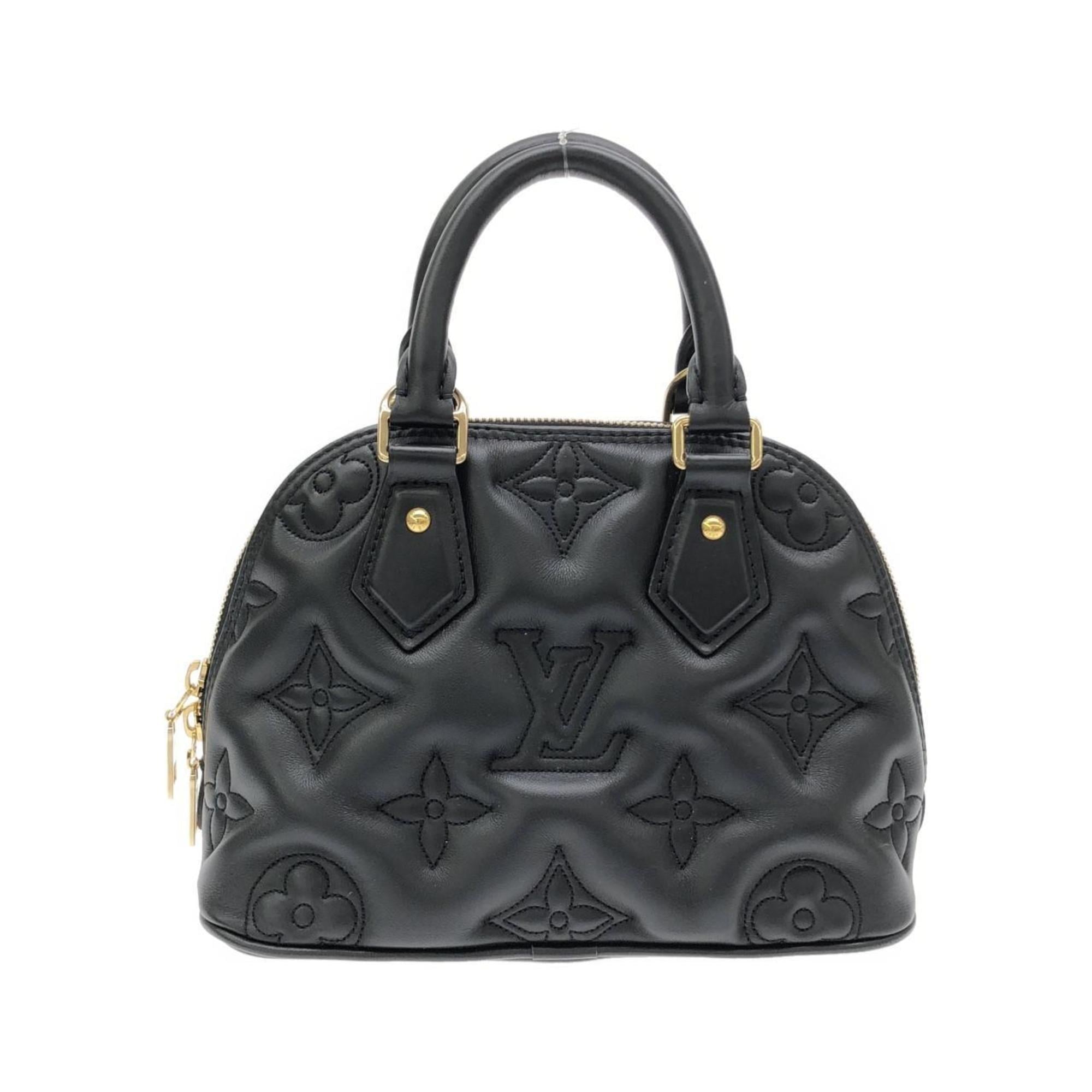 Louis Vuitton Black Leather Handbag