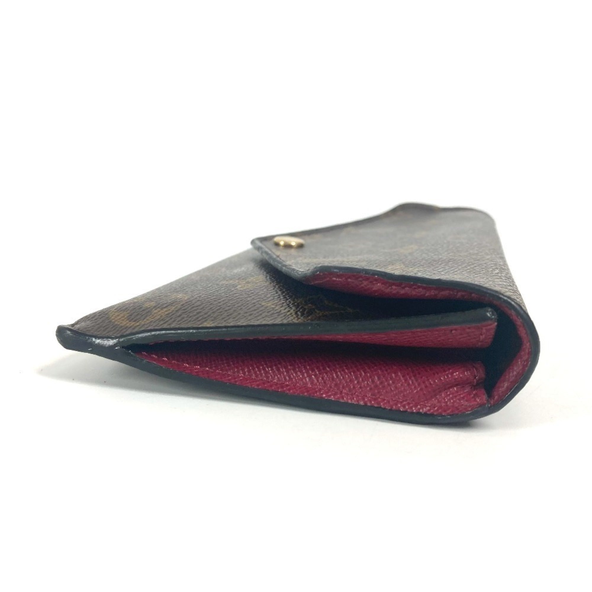Louis Vuitton Monogram Brown Pink Monogram Long Wallet