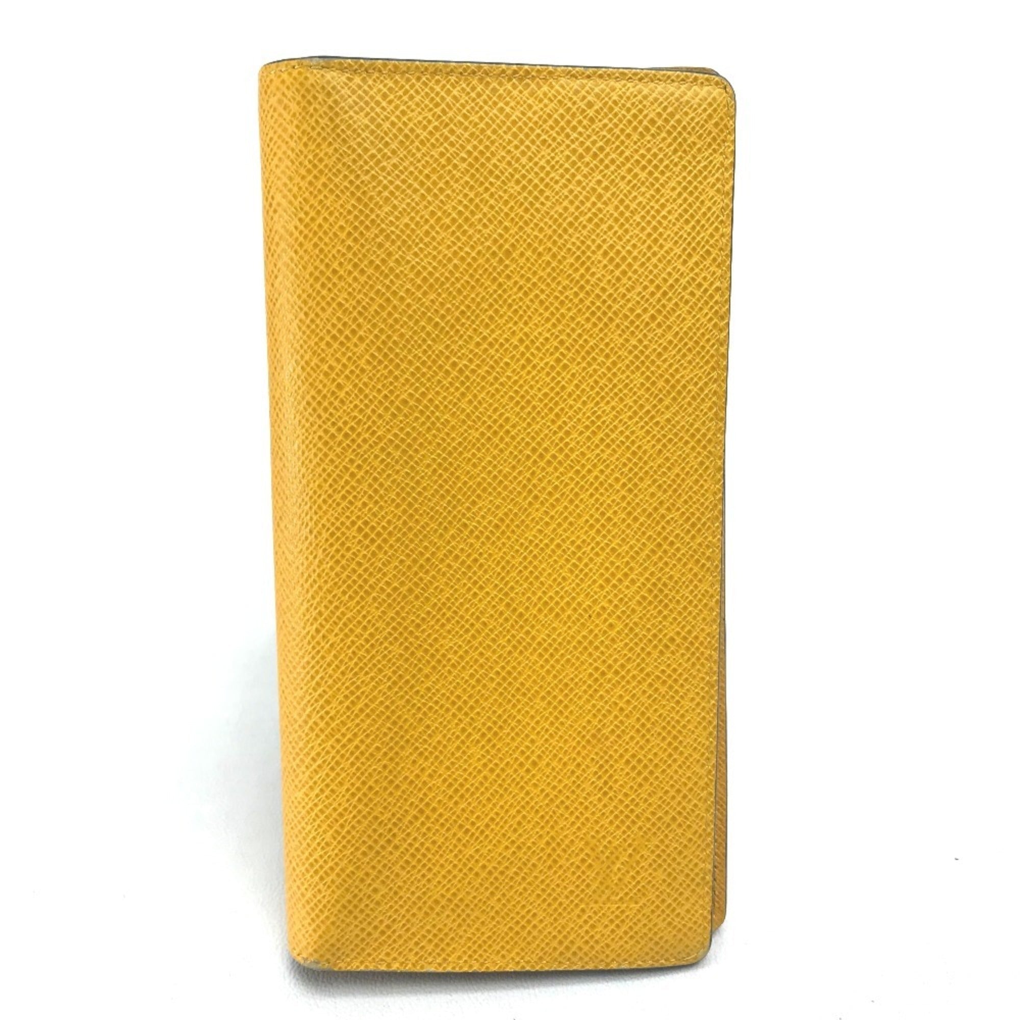 Louis Vuitton Taiga Jaune Yellow Taiga Leather Long Wallet
