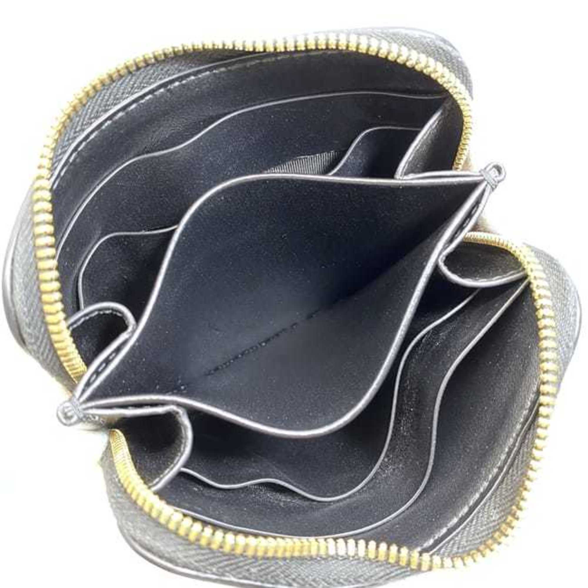 Bottega Veneta Black Leather Coin Purse/Coin Case