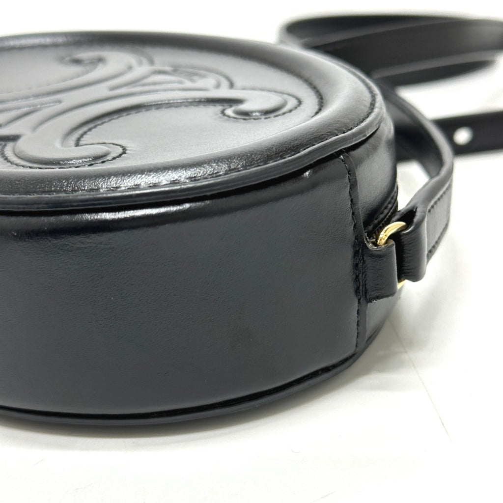 Celine Black Leather Shoulder Bag