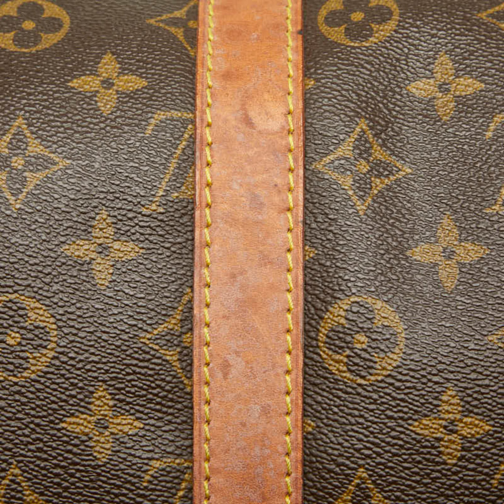 Louis Vuitton Brown Pvc Leather Boston Bag