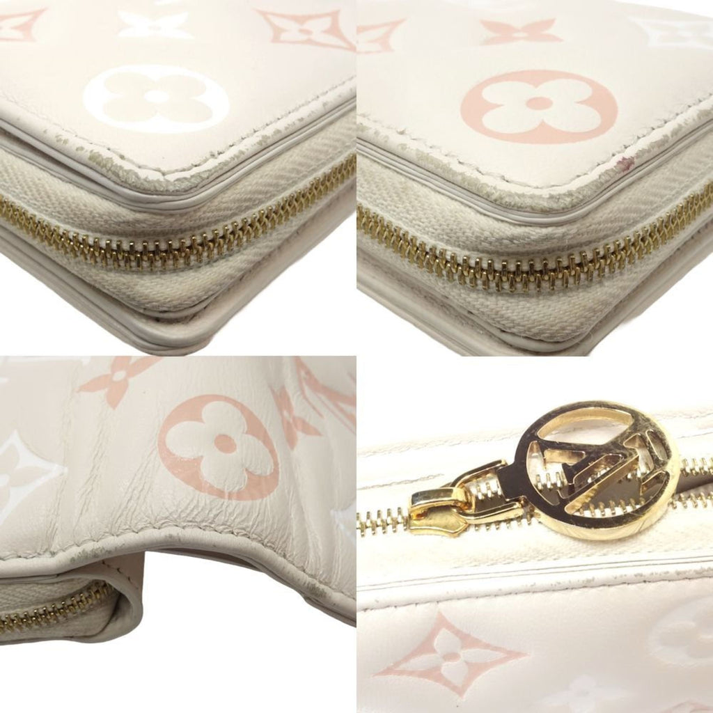 Louis Vuitton Beige Pink Leather Wallet