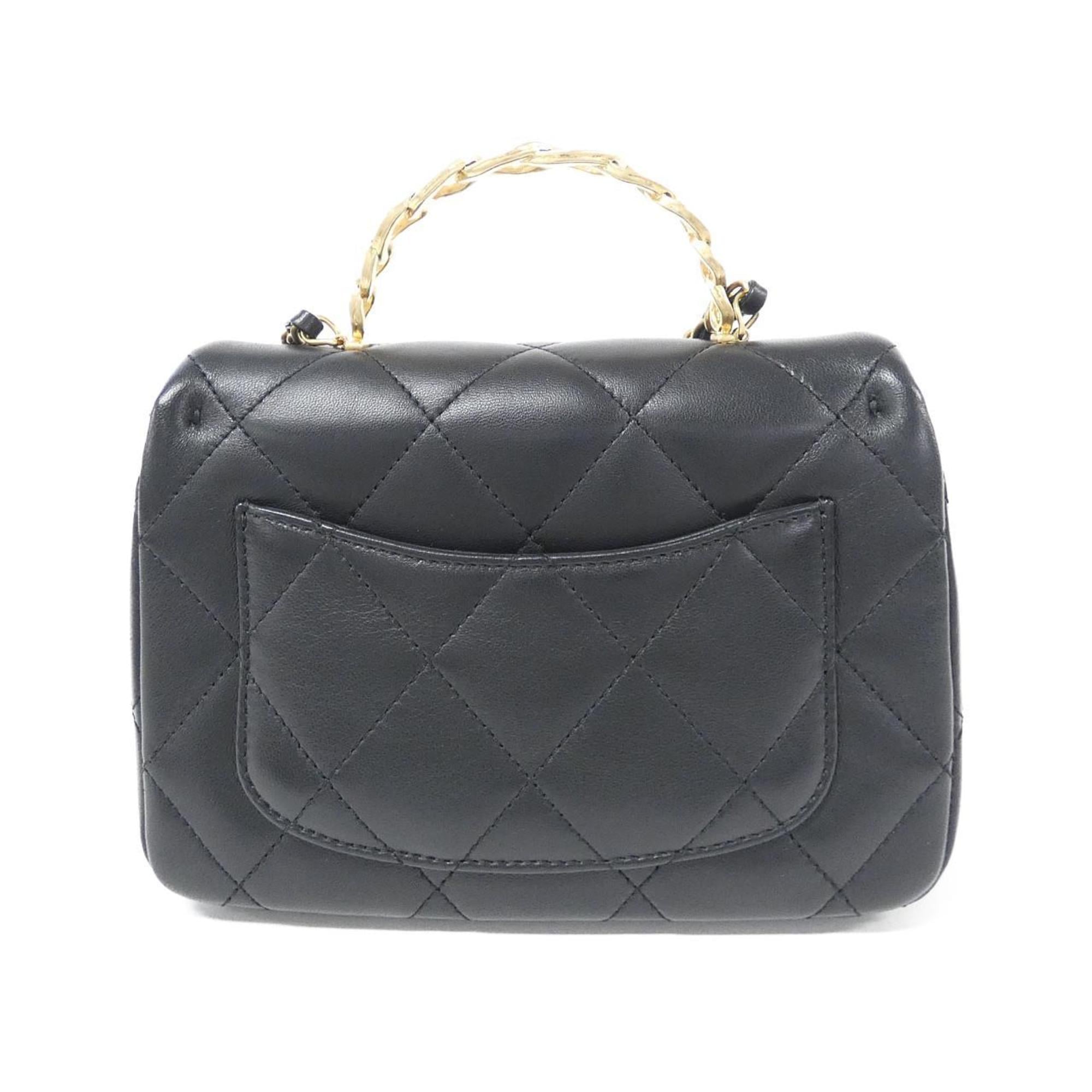 Chanel Black Leather Handbag