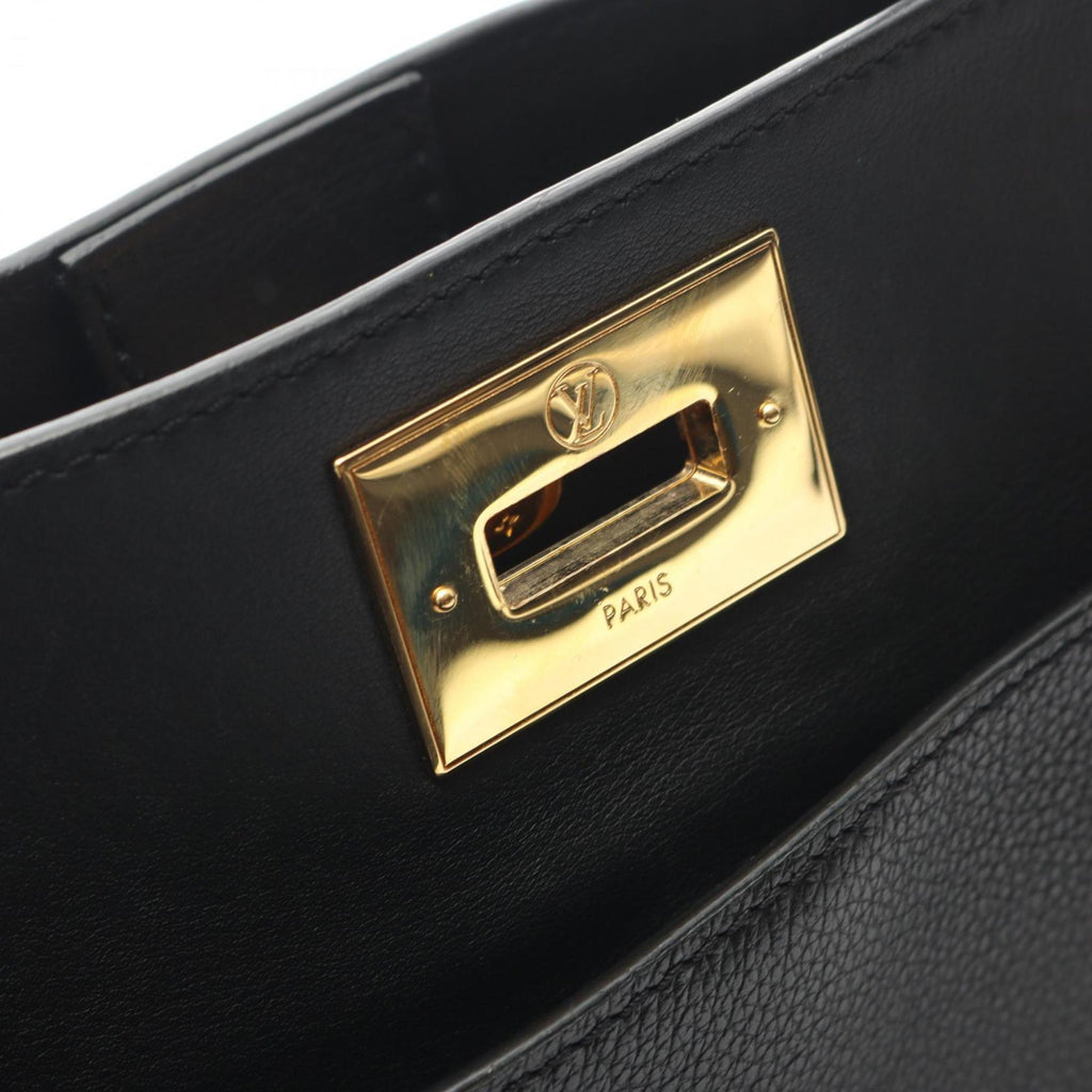 Louis Vuitton Black Leather Handbag
