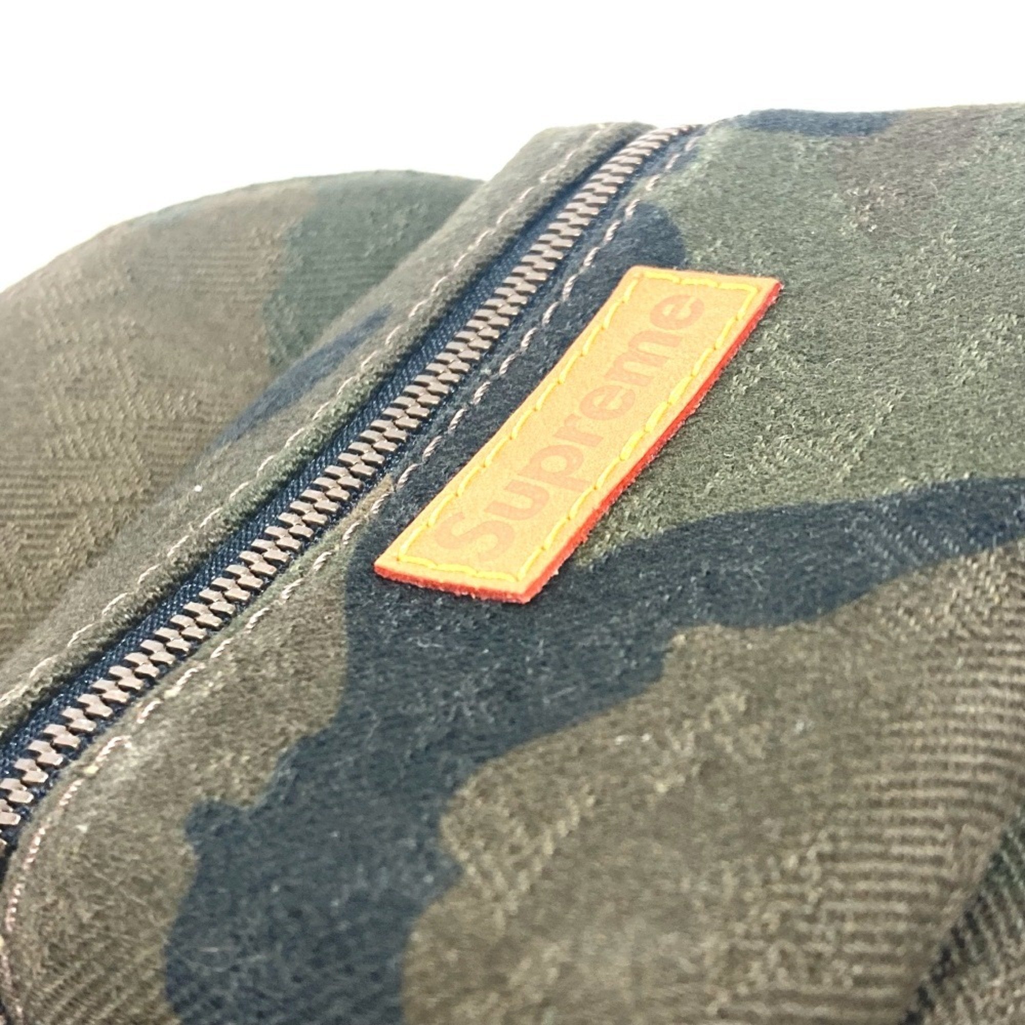 Louis Vuitton Camouflage Green Canvas Backpack